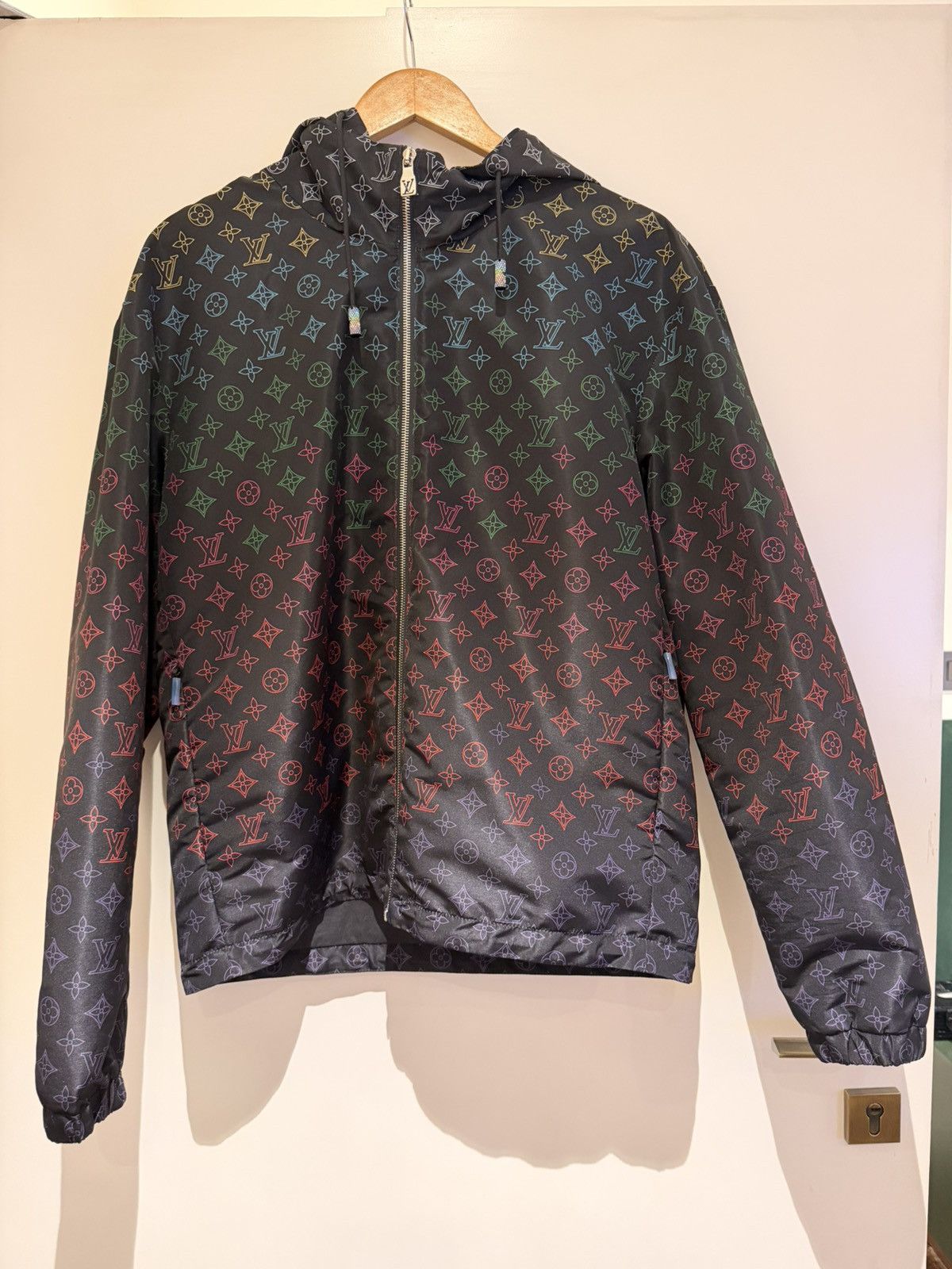 Louis Vuitton Monogram Hooded Windbreaker Jacket