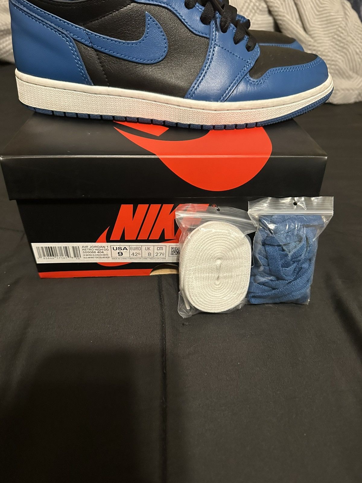 Jordan Brand × Nike Air Jordan retro 1 marina blue Size US 9 / EU 42 - 5 Thumbnail