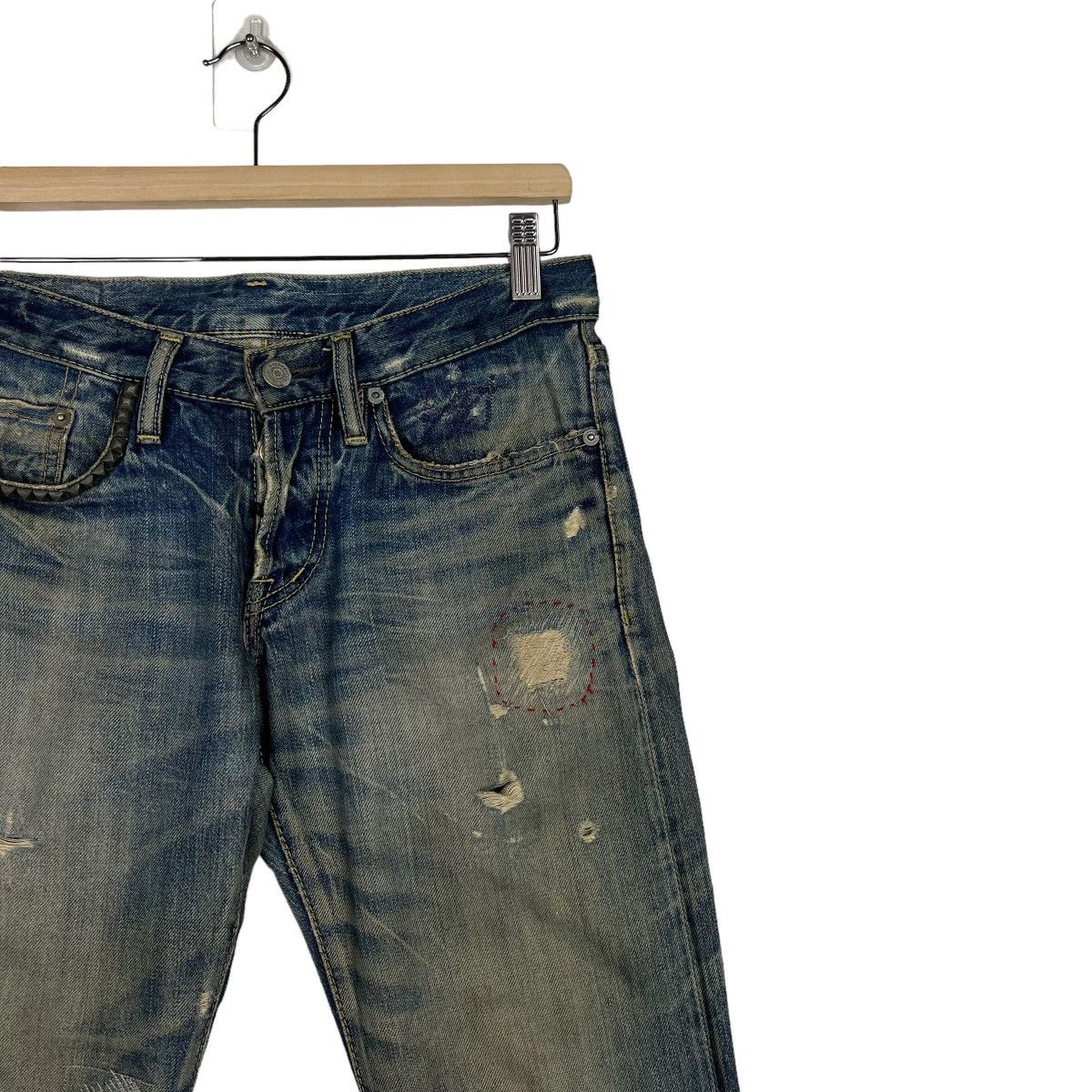 Hysteric Glamour 🔥 VINTAGE HYSTERIC GLAMOUR BROKEN DYED DISTRESSED SLIM FIT Size US 29 - 5 Thumbnail