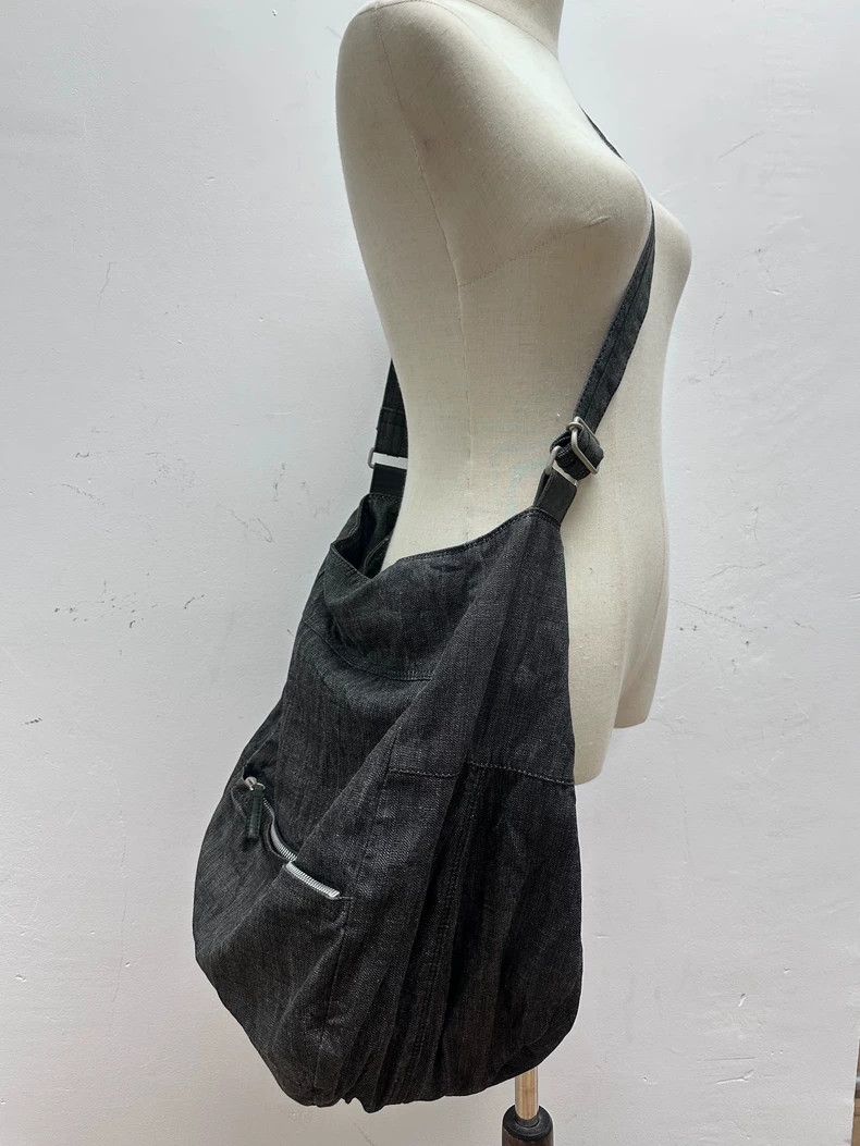 Yohji Yamamoto Yohji Yamamoto Denim patchwork cross body bag 2501-Nextarro Size ONE SIZE - 3 Thumbnail