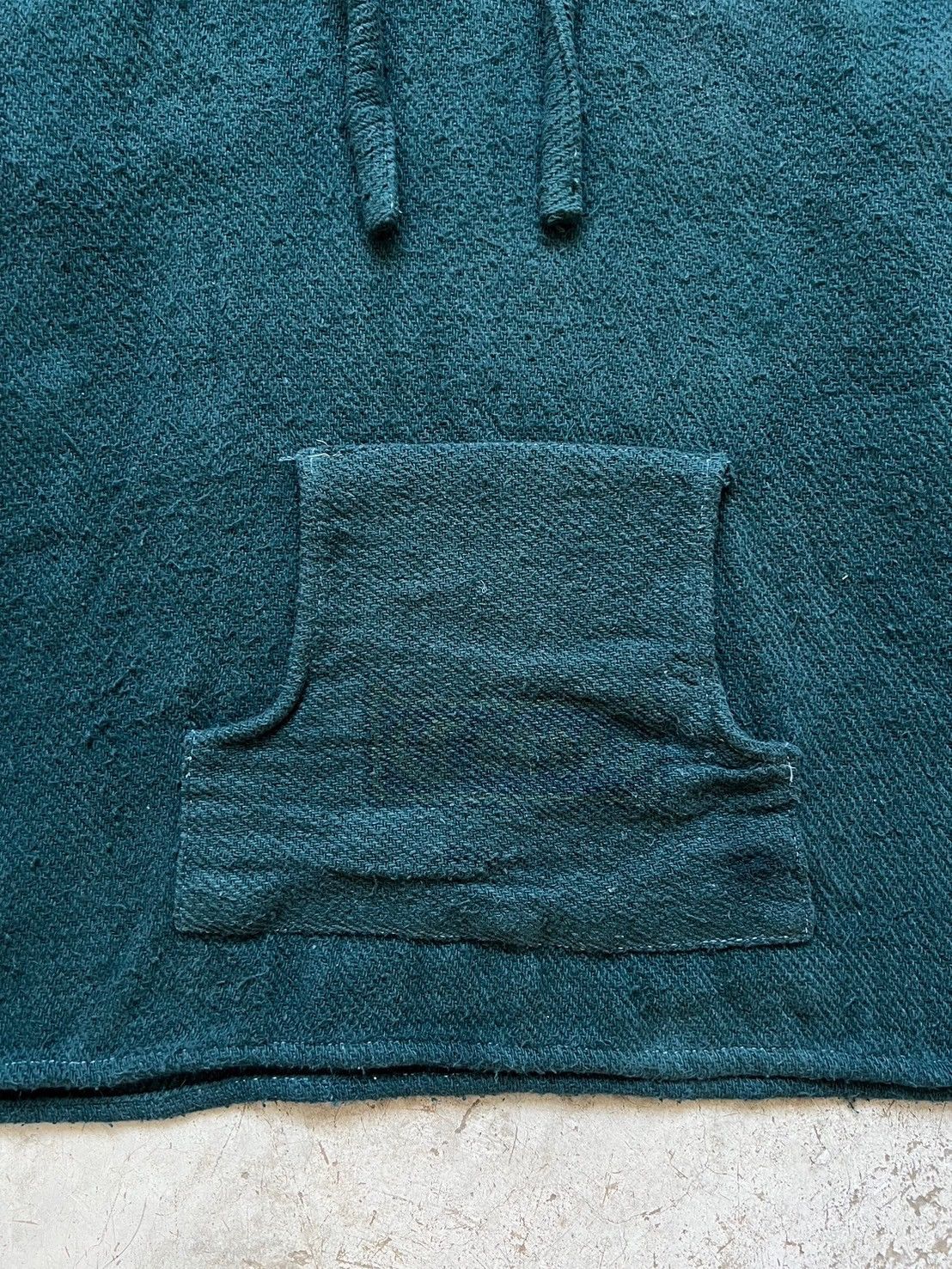 Vintage Vintage 70s Dark Green Hoodie Knit Size US L / EU 52-54 / 3 - 6 Thumbnail