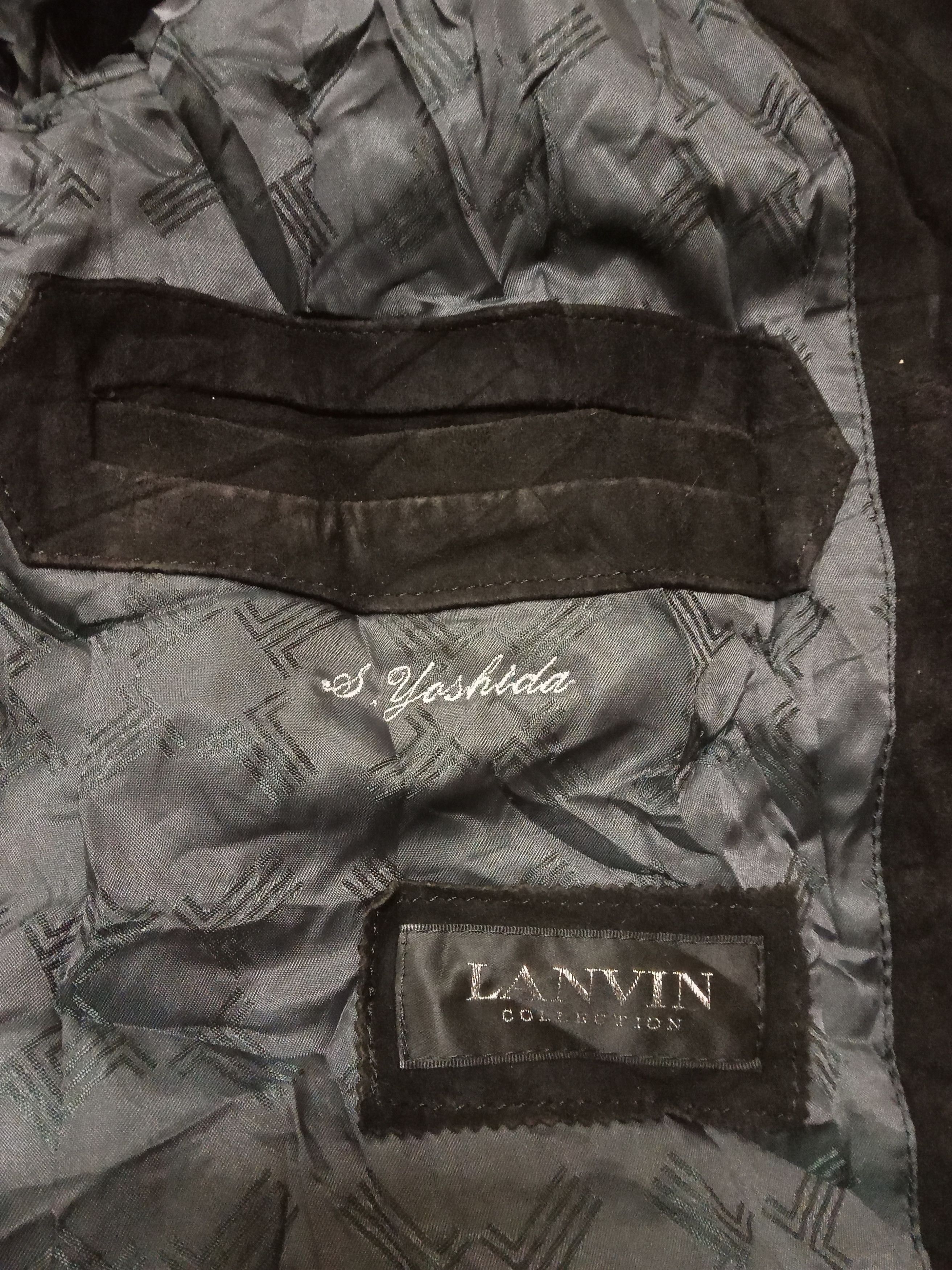 Lanvin Vintage Lanvin Collection Sheep Leather Blazers Size 46S - 3 Thumbnail