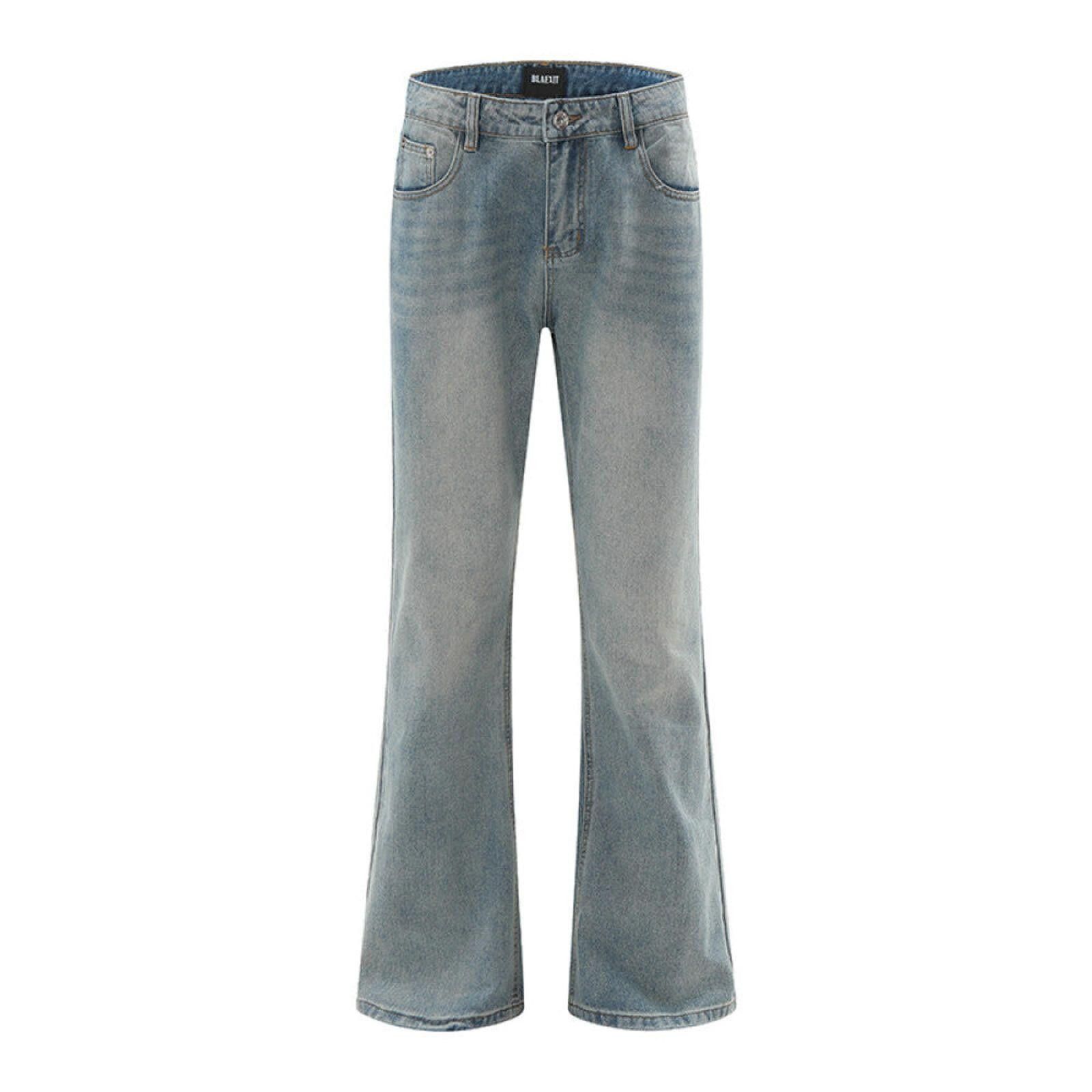 Japanese Brand Cleanfit Loose Bootcut Flared Light Blue Denim Jeans Size US 32 / EU 48 - 5 Thumbnail