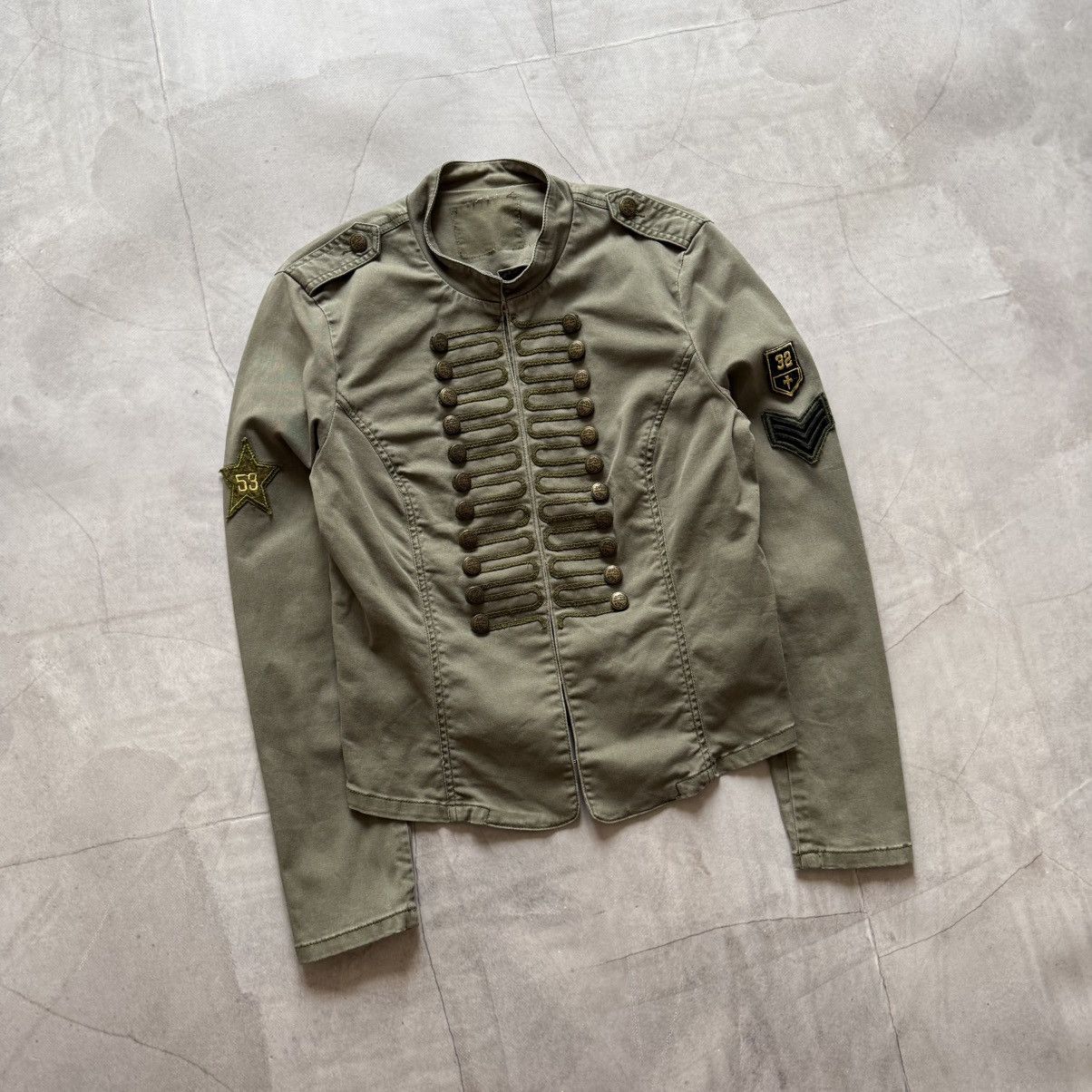 Hysteric Glamour × Undercover 00s Napoleon Military Jacket Mad Punk Coat PPFM Balmain Vibe Size M / US 6-8 / IT 42-44 - 1 Thumbnail