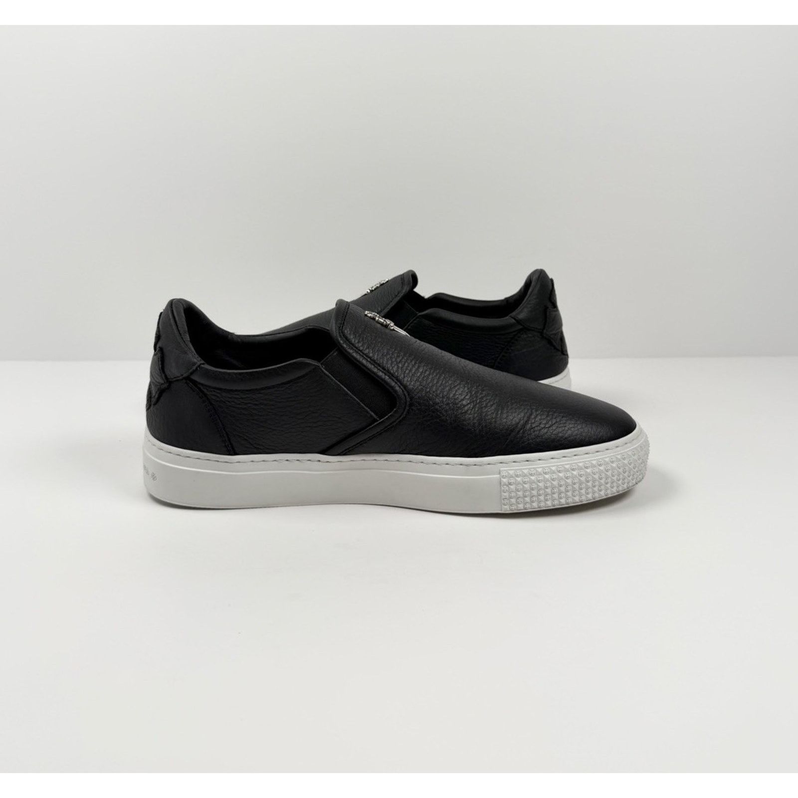 Chrome Hearts Size 7UK/8US - Chrome Hearts Dagger Leather Slip On Sneakers Size US 8 / EU 41 - 8 Thumbnail