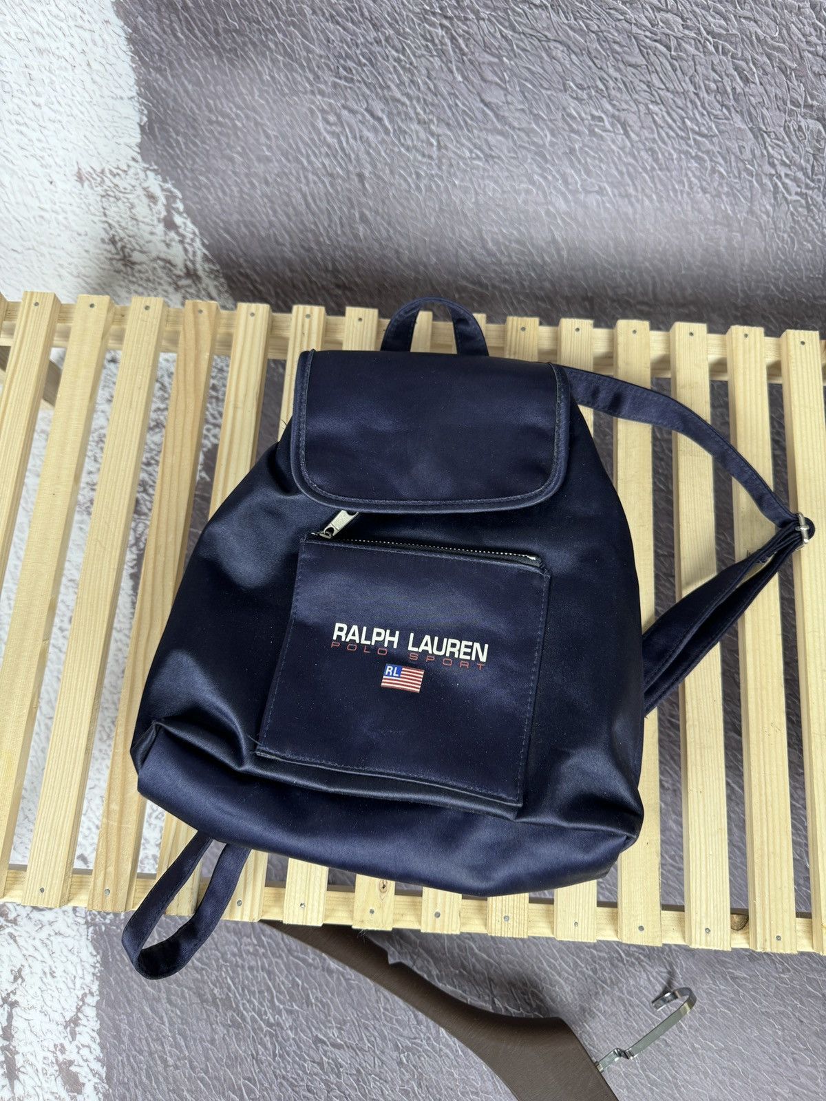 Polo Ralph Lauren Ralph Lauren Polo Sport Mini Backpack Navy Blue Flap Bag Vtg Size ONE SIZE - 8 Thumbnail