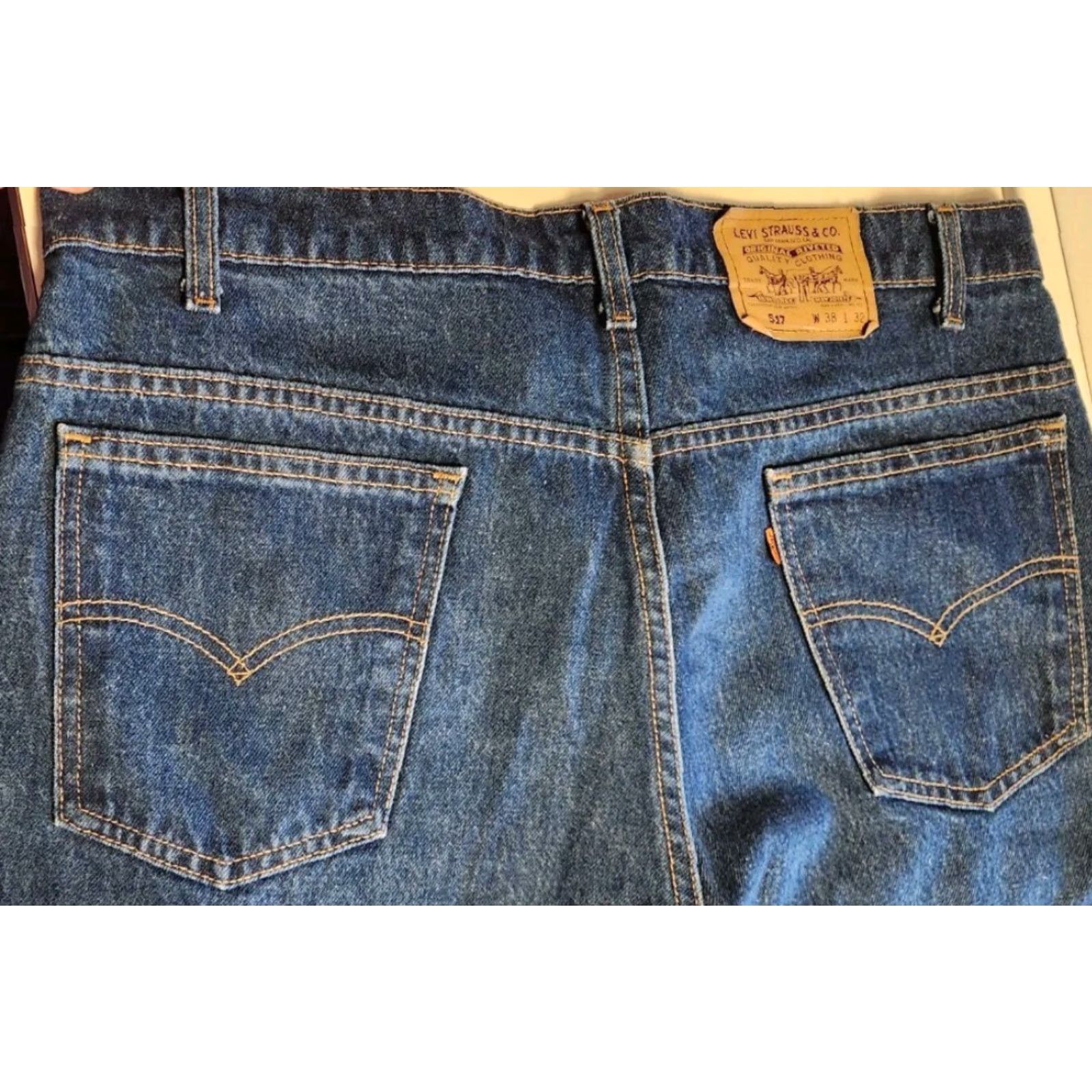 Levi's VINTAGE Levi's 517 Jeans Men Bootcut 38x32 Blue USA MADE 40517-0215 Size US 38 / EU 54 - 5 Thumbnail