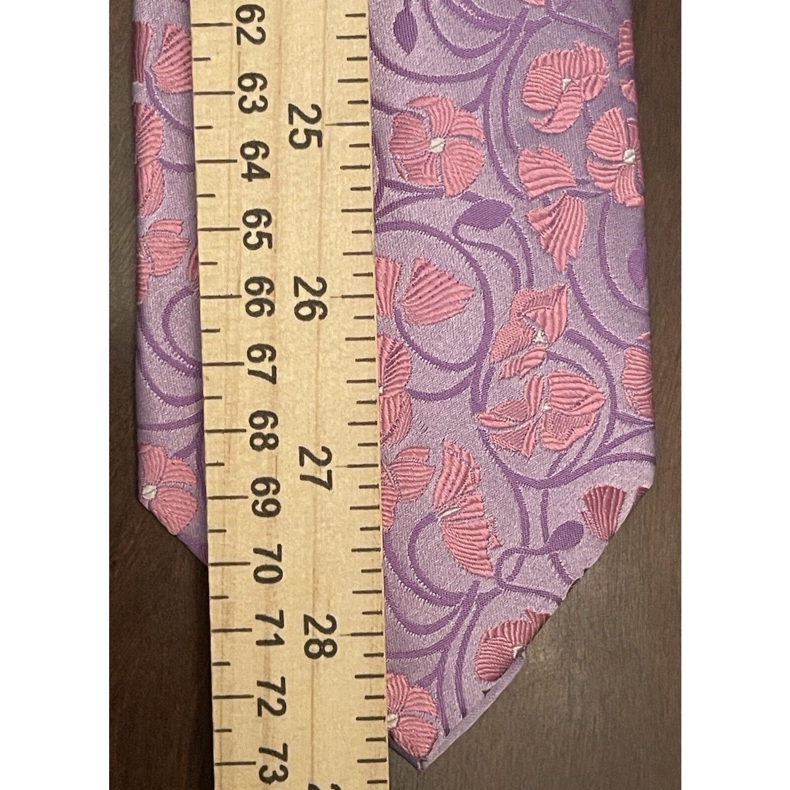 Jones New York Jones New York Pink Purple Gray 100% Silk Made In China Size ONE SIZE - 5 Thumbnail