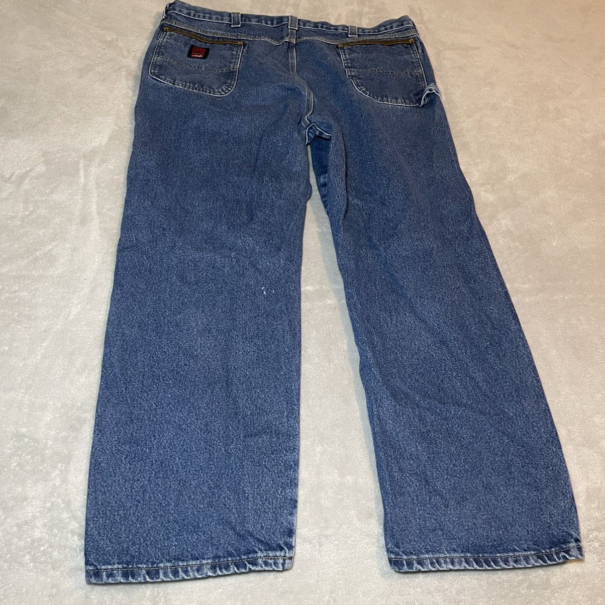 Wrangler Vintage 90s Wrangler Riggs Workwear Jeans Mens 44x32 Blue Size US 42 / EU 58 - 2 Thumbnail