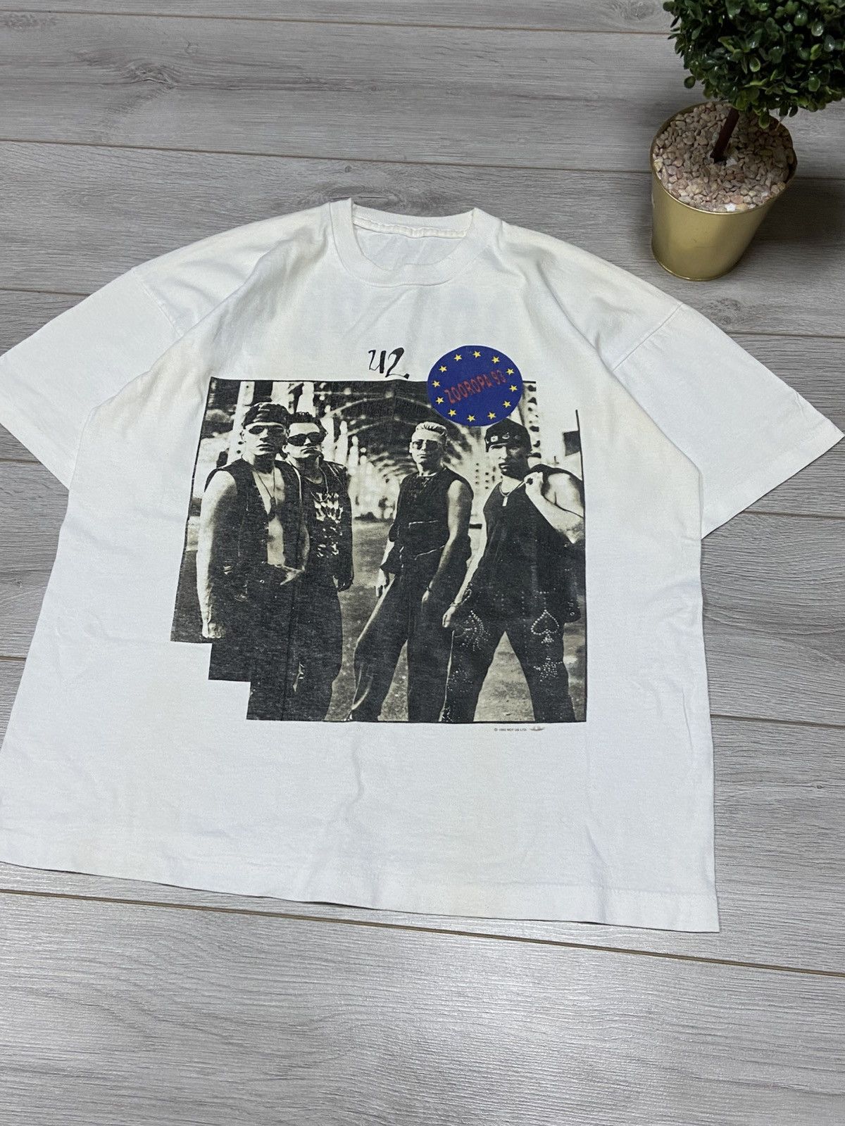 Band Tees Vintage 1993 U2 Zooropa Tee Shirt Size US XL / EU 56 / 4 - 10 Thumbnail