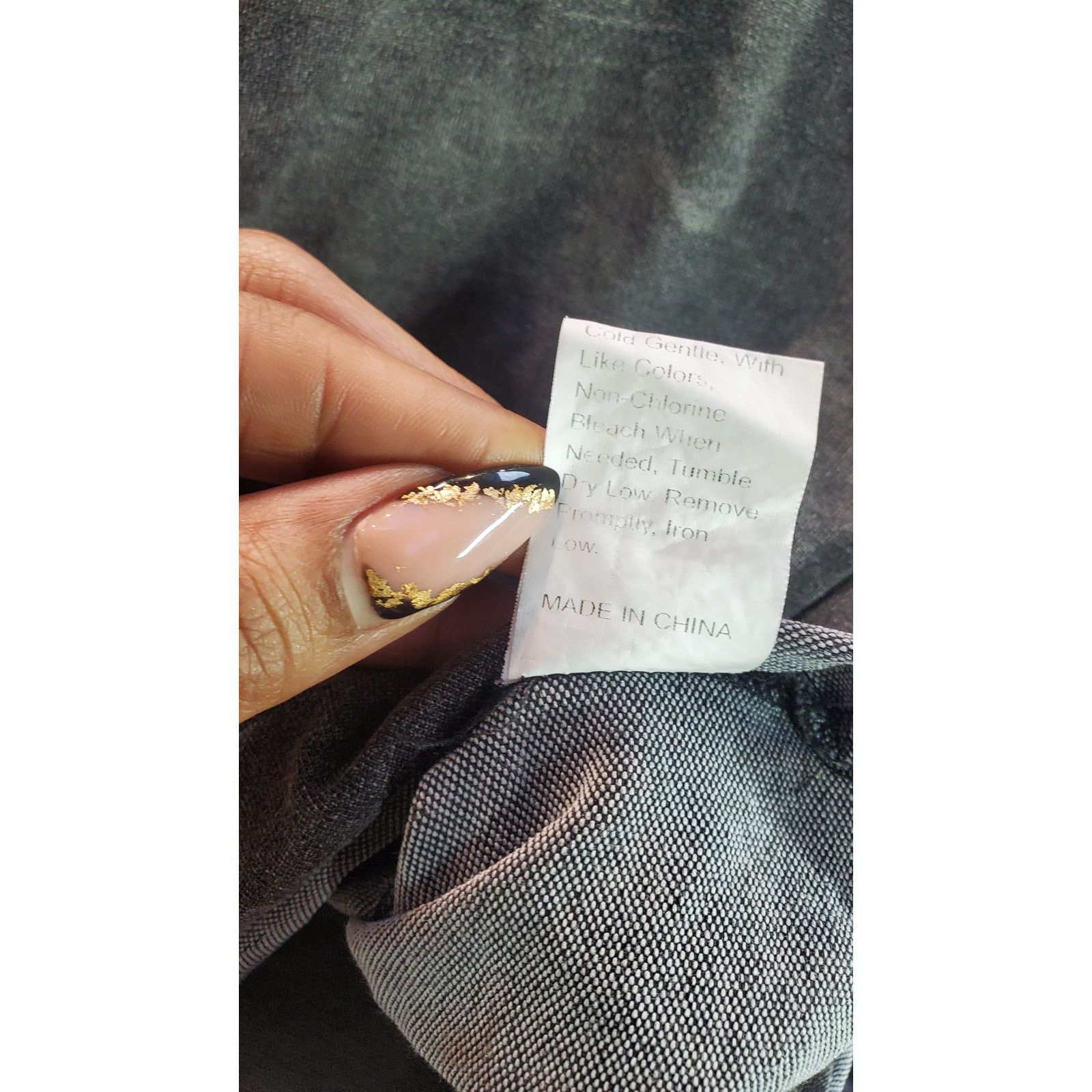 Shein Shein Black Gray Safety Pin Crop Top Large Size L / US 10 / IT 46 - 6 Thumbnail