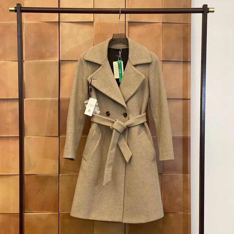 Max Mara Max Mara Oatmeal Long Wool Coat Size M / US 6-8 / IT 42-44 - 1 Thumbnail
