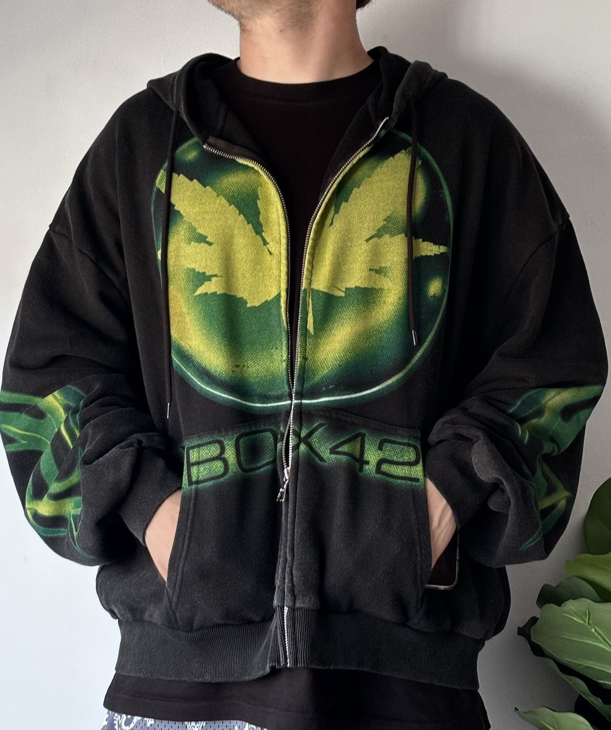 Haunted Starbucks XBOX 420 Washed Zip Hoodie Size US L / EU 52-54 / 3 - 10 Thumbnail