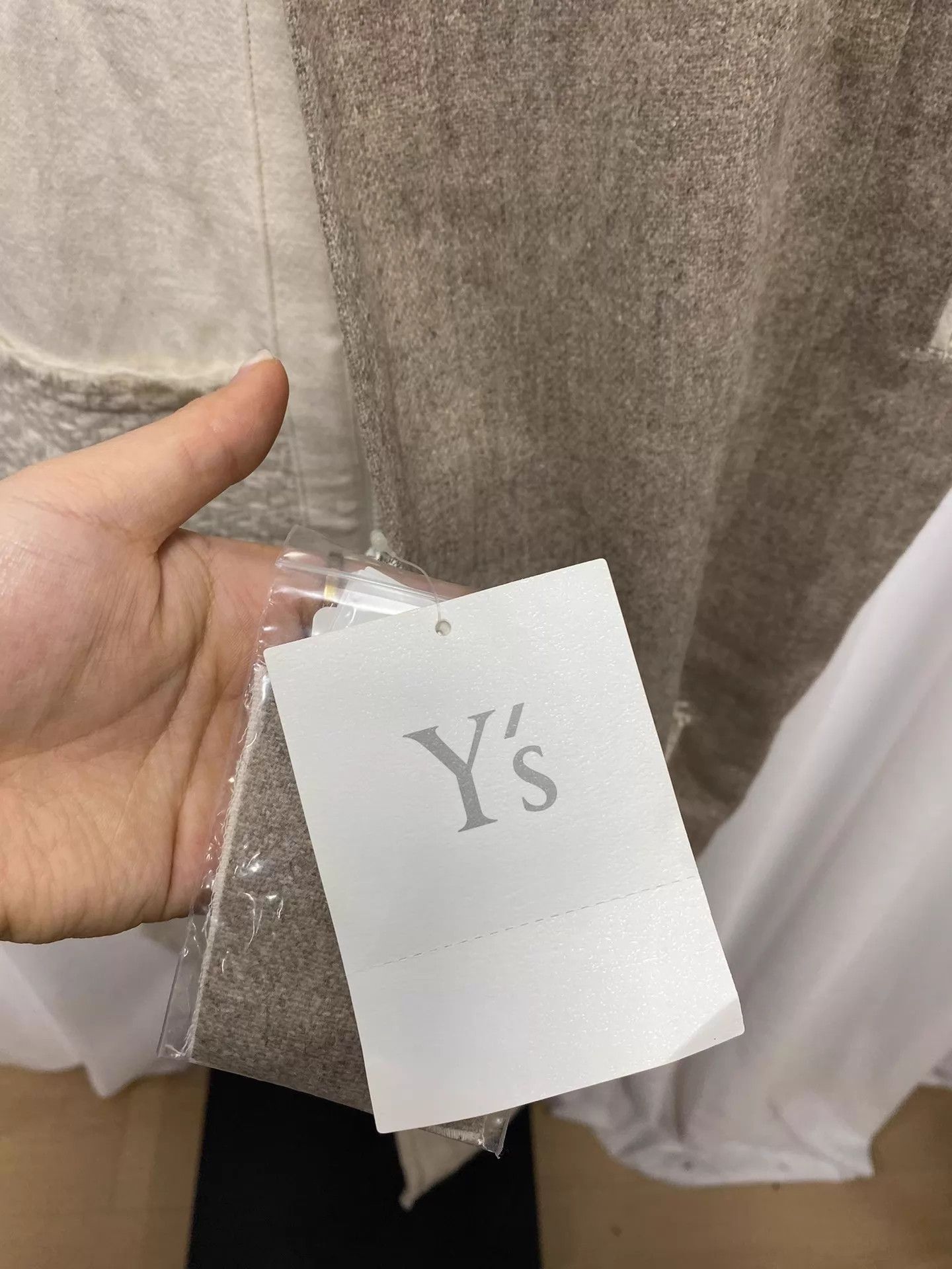 Yohji Yamamoto Y's Yohji Yamamoto Color Blocked Belted Wool-Cotton Skirt Size 26" / US 2 / IT 38 - 6 Thumbnail