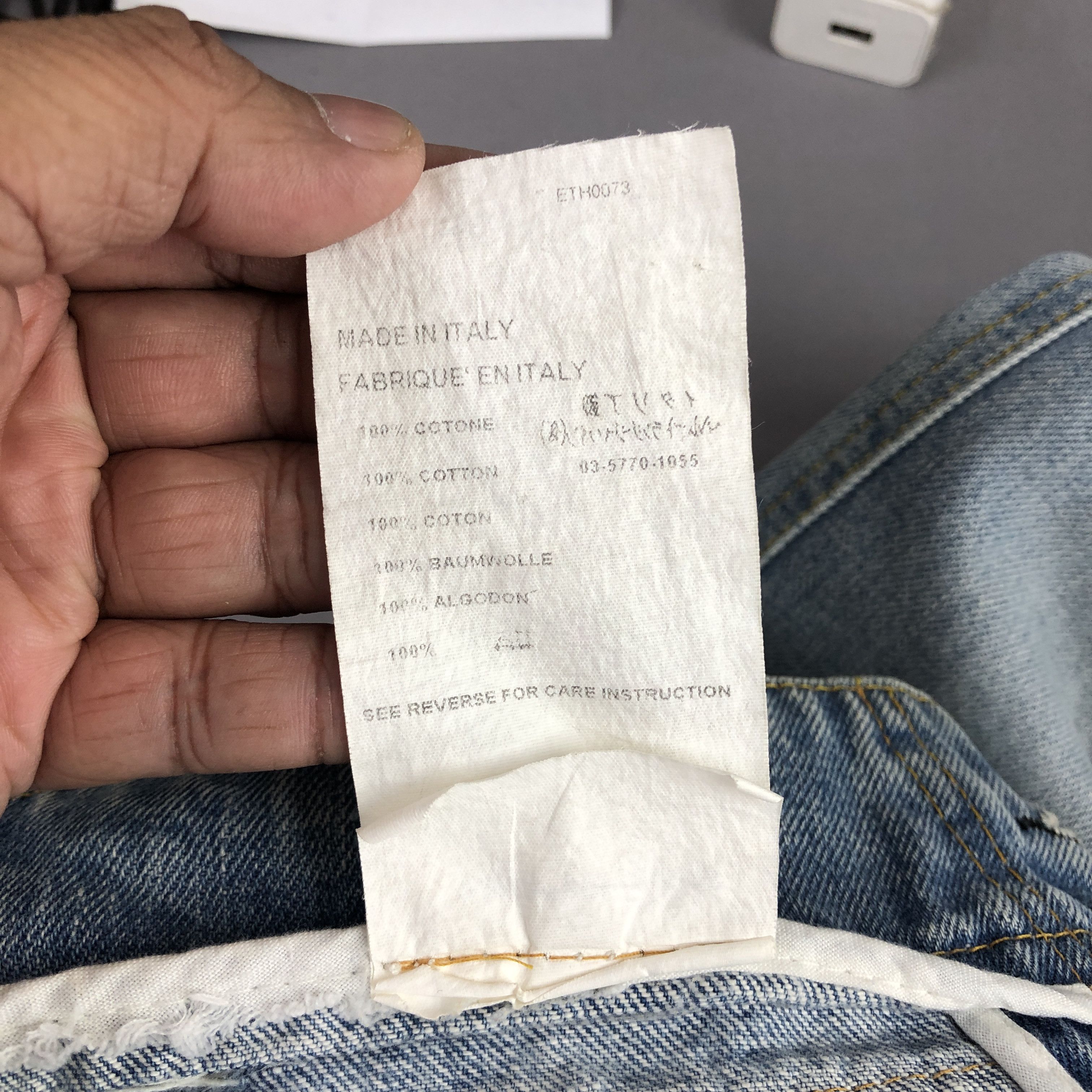 Helmut Lang × Vintage Vintage 90s Helmut Lang Faded Jeans Light Wash Denim Size 26" / US 2 / IT 38 - 8 Thumbnail