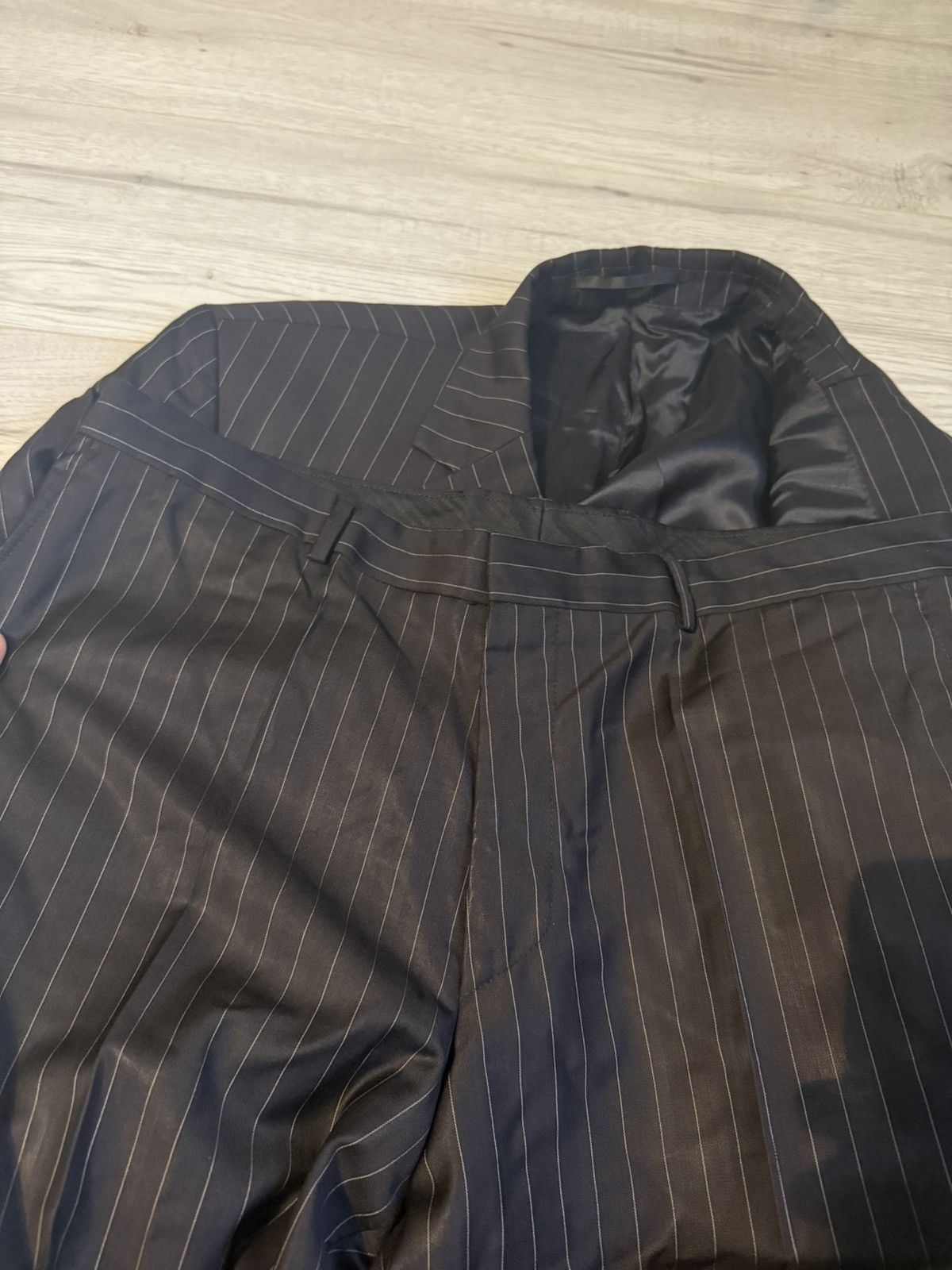 Ermenegildo Zegna Vintage Ermenegildo Zegna striped suit blazer Size 44R - 7 Thumbnail