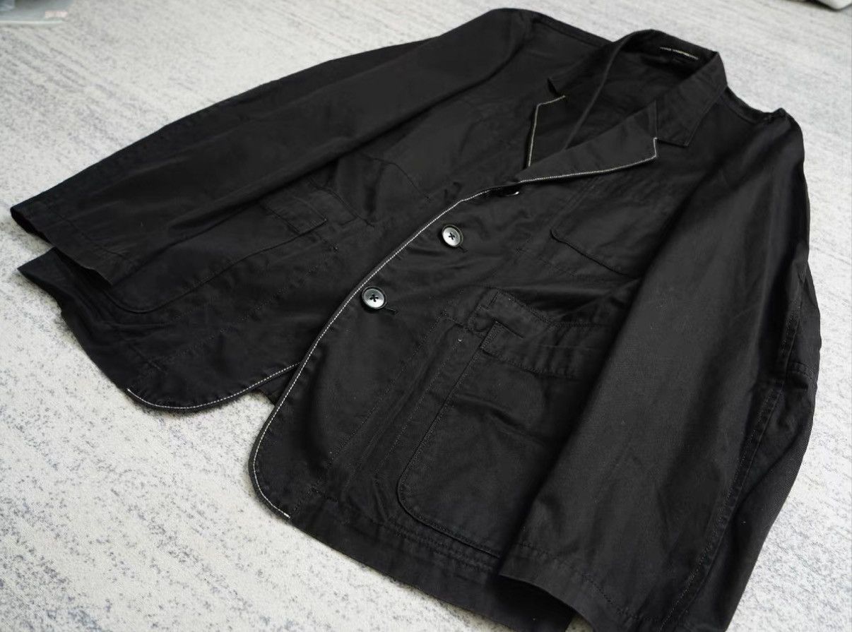Yohji Yamamoto Yohji Yamamoto Oversized Stitch Detail Work Blazer Jacket Size US M / EU 48-50 / 2 - 2 Thumbnail