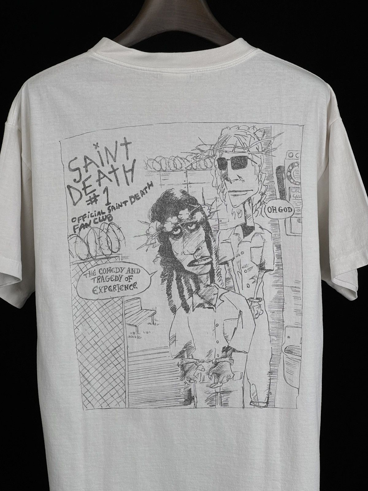 Saint Michael denim tear tee L