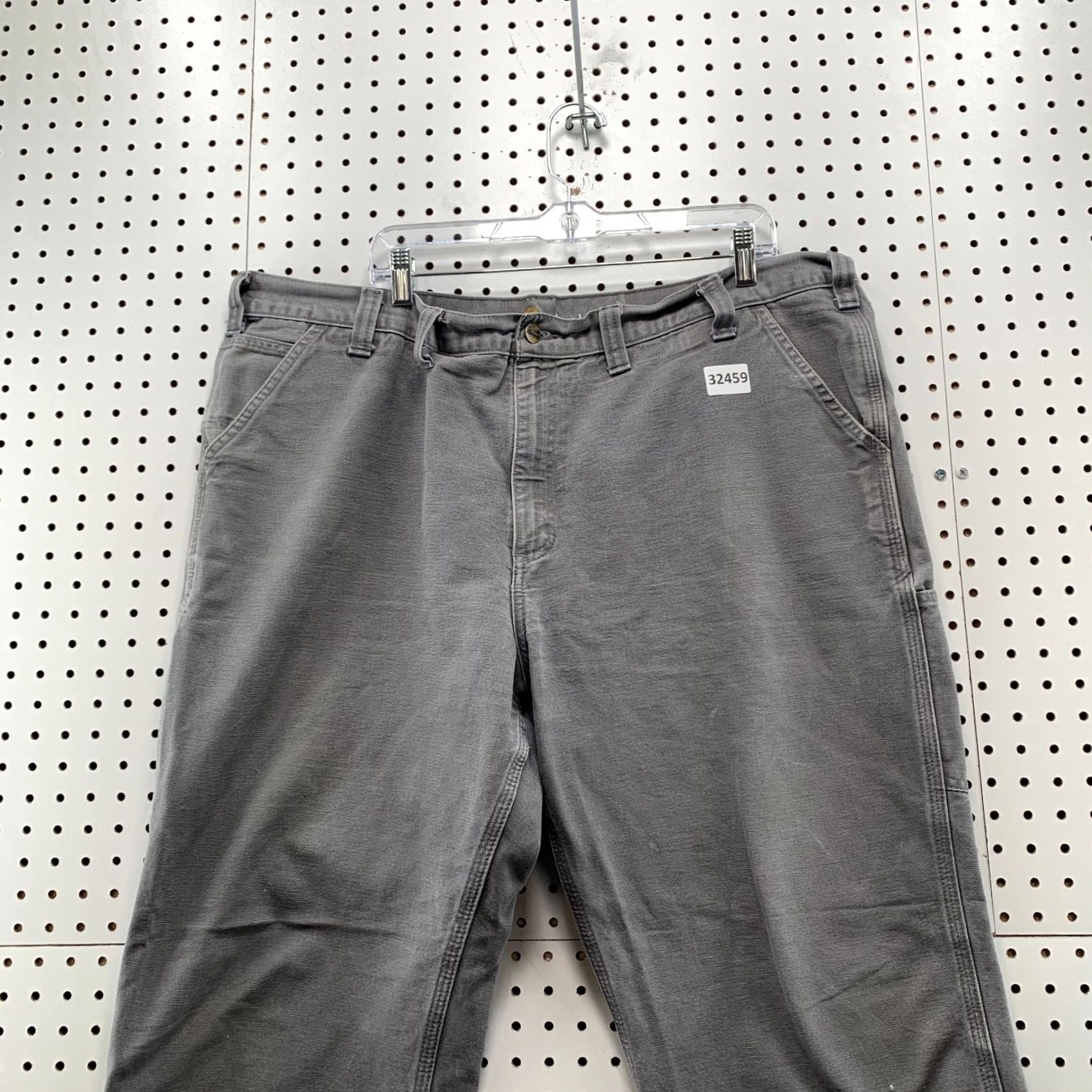Carhartt VINTAGE Carhartt Carpenter Canvas Pants Mens 44x30 Gray Workwear Distressed Size US 44 / EU 60 - 7 Thumbnail