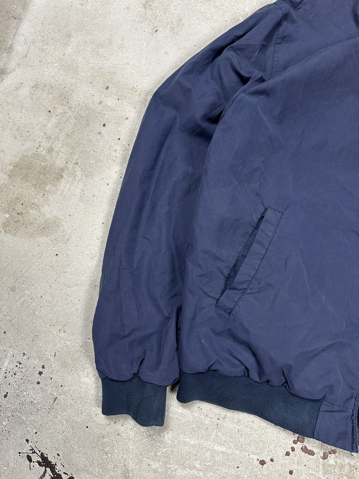 Lacoste × Vintage Vintage 90s Lacoste Reversible Bomber Jacket Navy Check Size US L / EU 52-54 / 3 - 14 Thumbnail