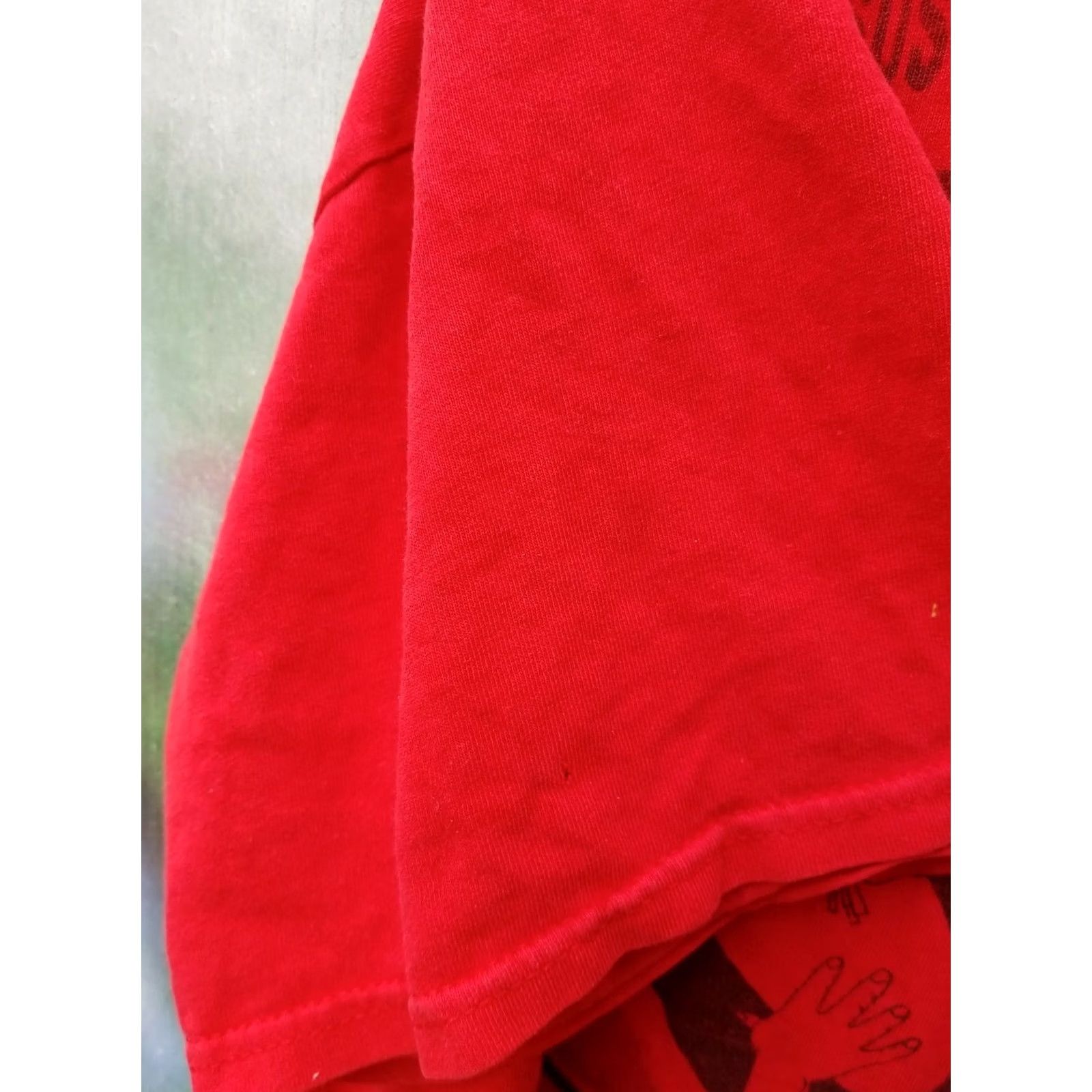 Delta VINTAGE A Fool For Love T Shirt Gospel Rap Tee Dottie Peoples 2XL Unisex Red 100% Cotton Long Sleeve Distressed 26x28 Size US XXL / EU 58 / 5 - 5 Thumbnail