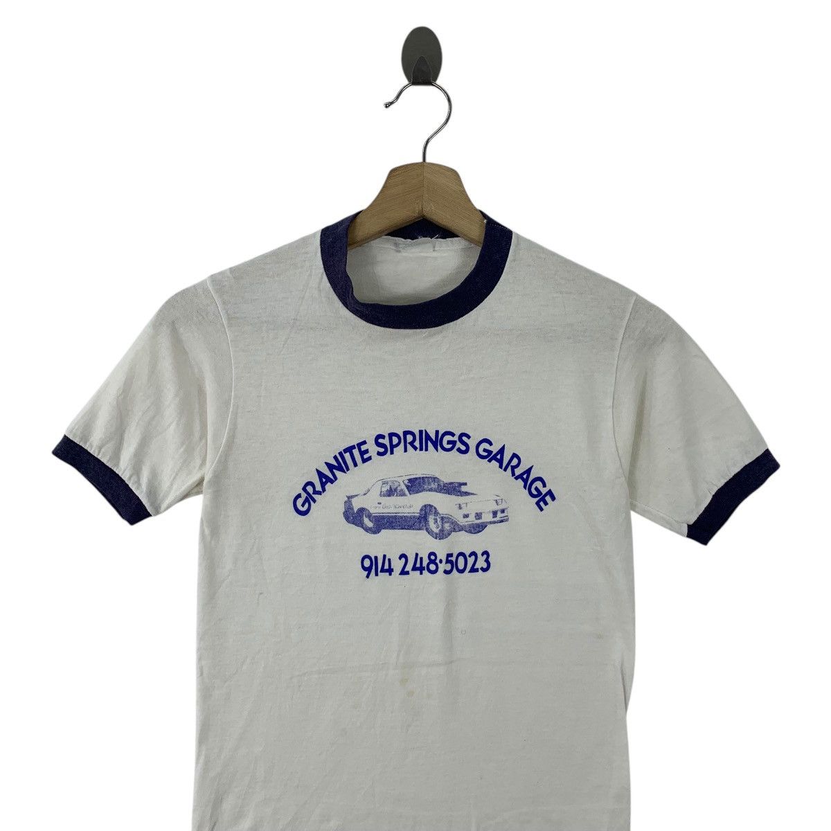Garage Vintage 70’ GRANITE SPRINGS GARAGE Chevrolet Berreta Tee Size XXS / US 00 / IT 34 - 2 Thumbnail