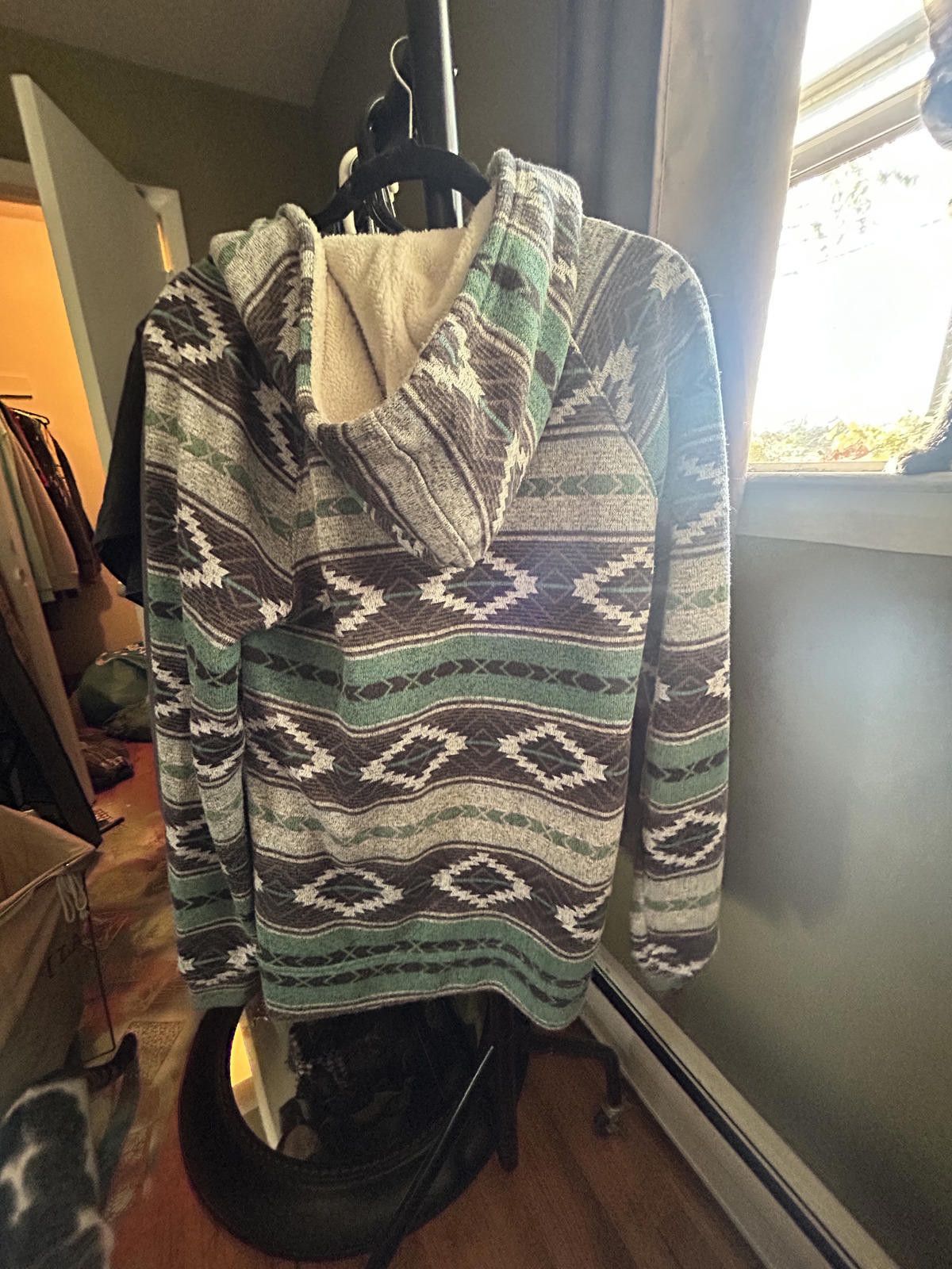 Brooklyn Cloth Brooklyn Cloth Men's Medium Aztec Pattern Hoodie Sweatshirt Size US M / EU 48-50 / 2 - 4 Thumbnail