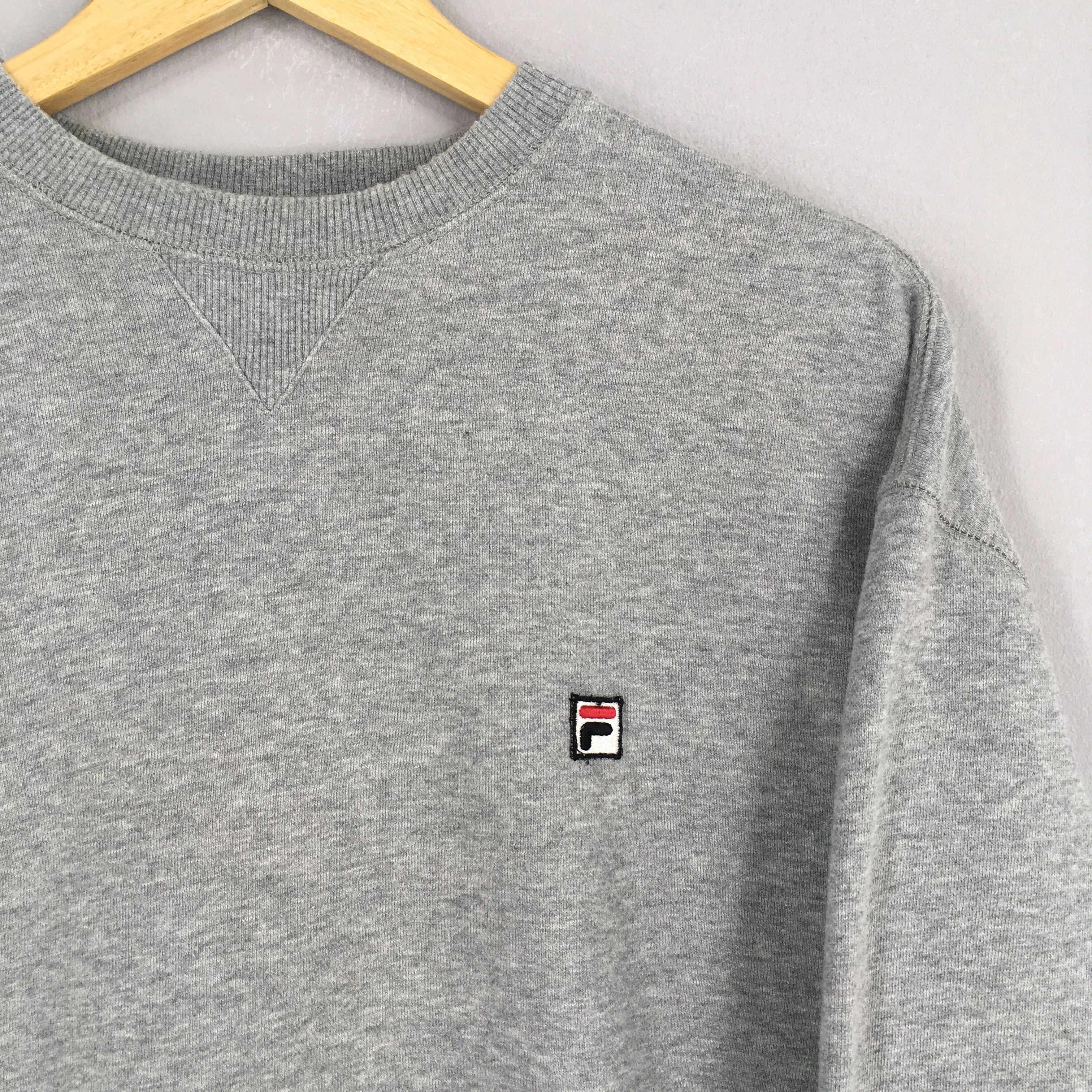Fila × Vintage Vintage 90's Fila Italia Sports Gray Sweatshirt Medium Size US M / EU 48-50 / 2 - 2 Thumbnail