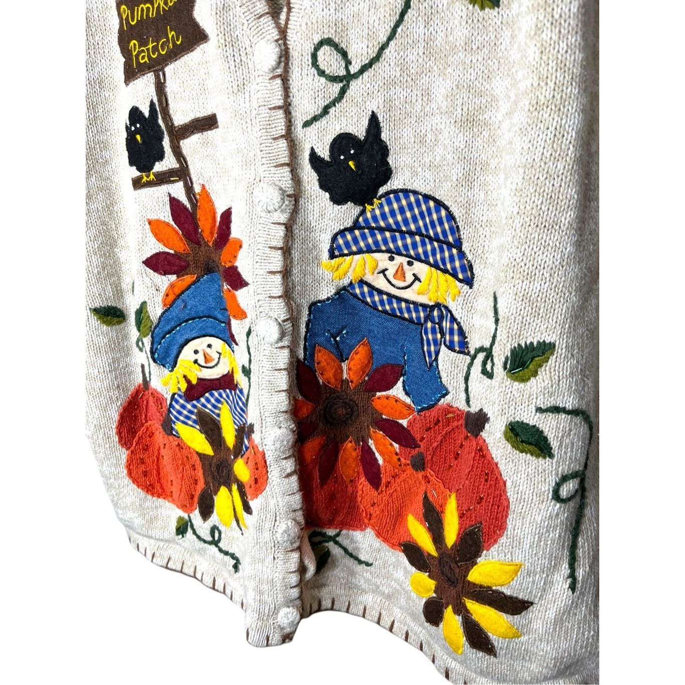 Other Vintage 1990s Bobbie Brooks Festive Fall / Halloween Sweater Vest Size 26w Size XXL / US 16-18 / IT 52-54 - 5 Thumbnail