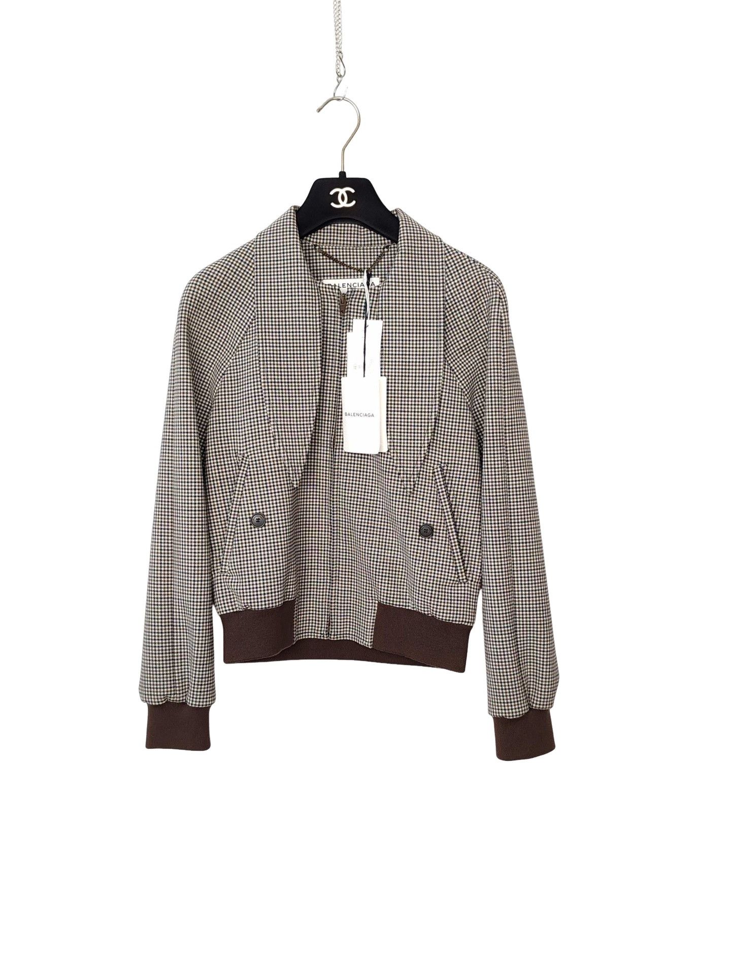 Balenciaga Balenciaga Plaid Wool Jacket Size 36 Size XS / US 0-2 / IT 36-38 - 1 Thumbnail