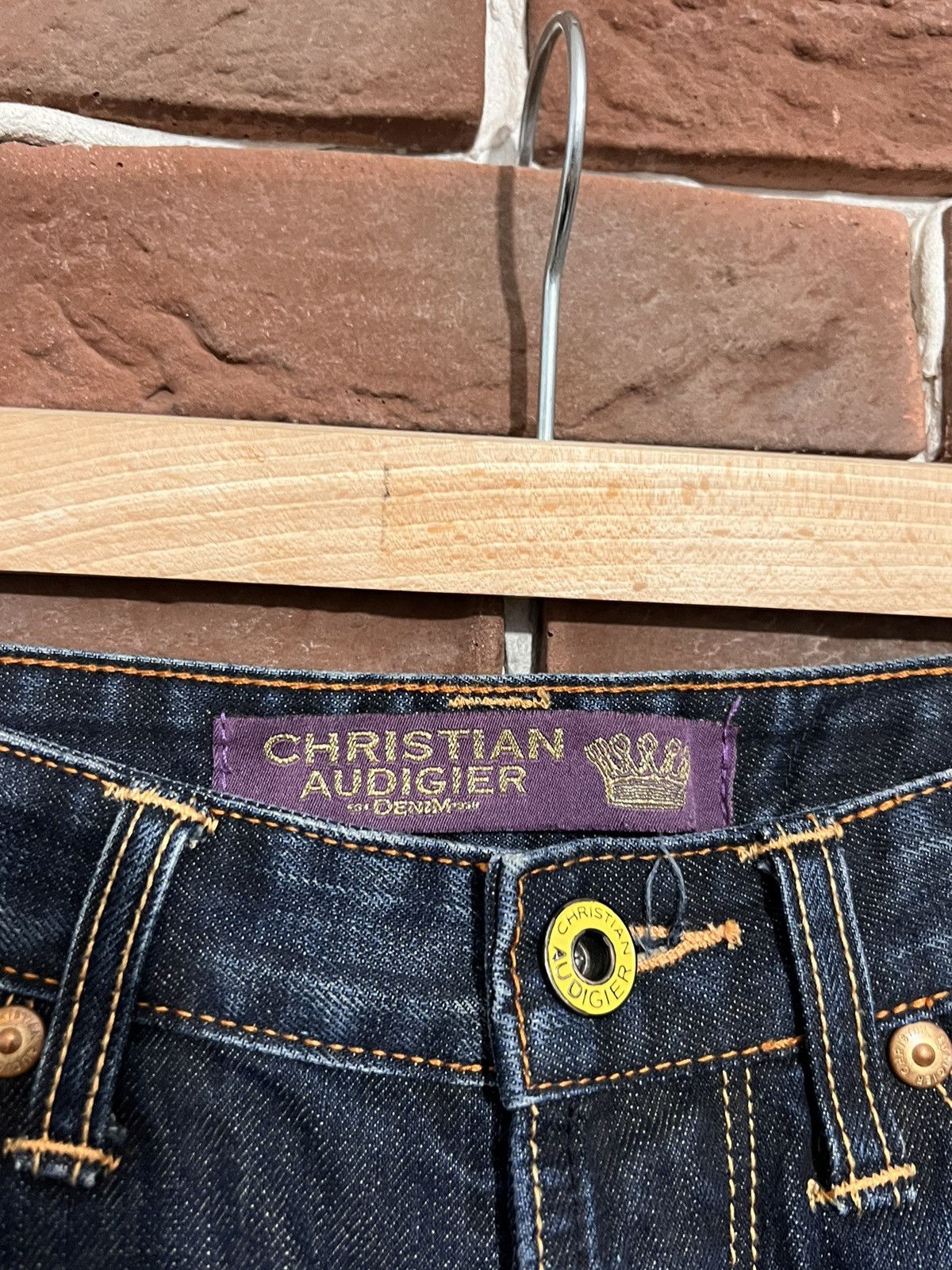 Christian Audigier Christian Audigier 31x34 Vintage Y2k Denim Pant Rare Hype Size US 31 - 8 Thumbnail