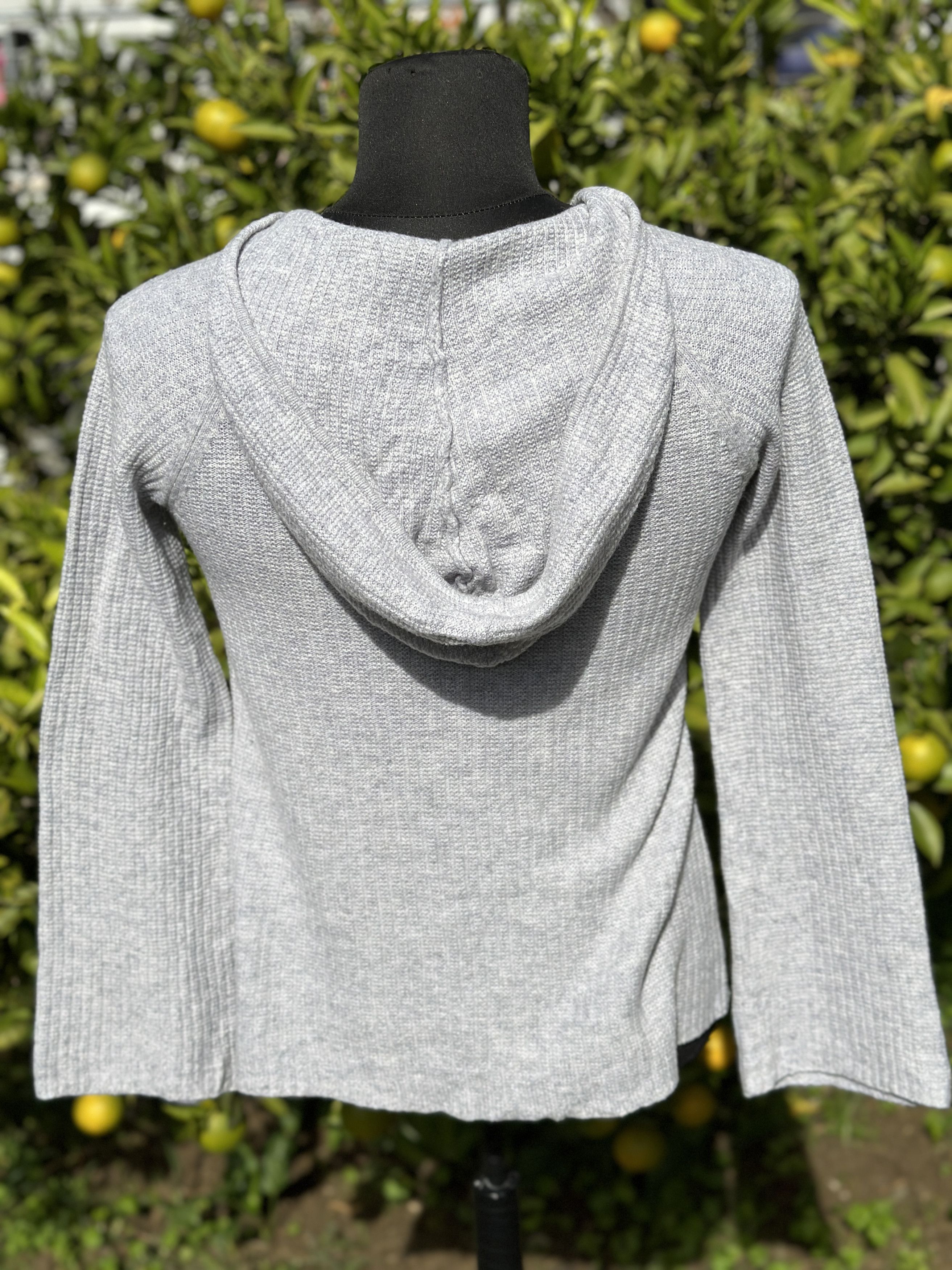 Other Jenni Kayne Hooded V-Neck Cashmere Wool Knit Pullover Sz S Size S / US 4 / IT 40 - 4 Thumbnail