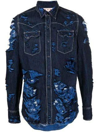 o1w1db10524 Denim Shirt in Blue