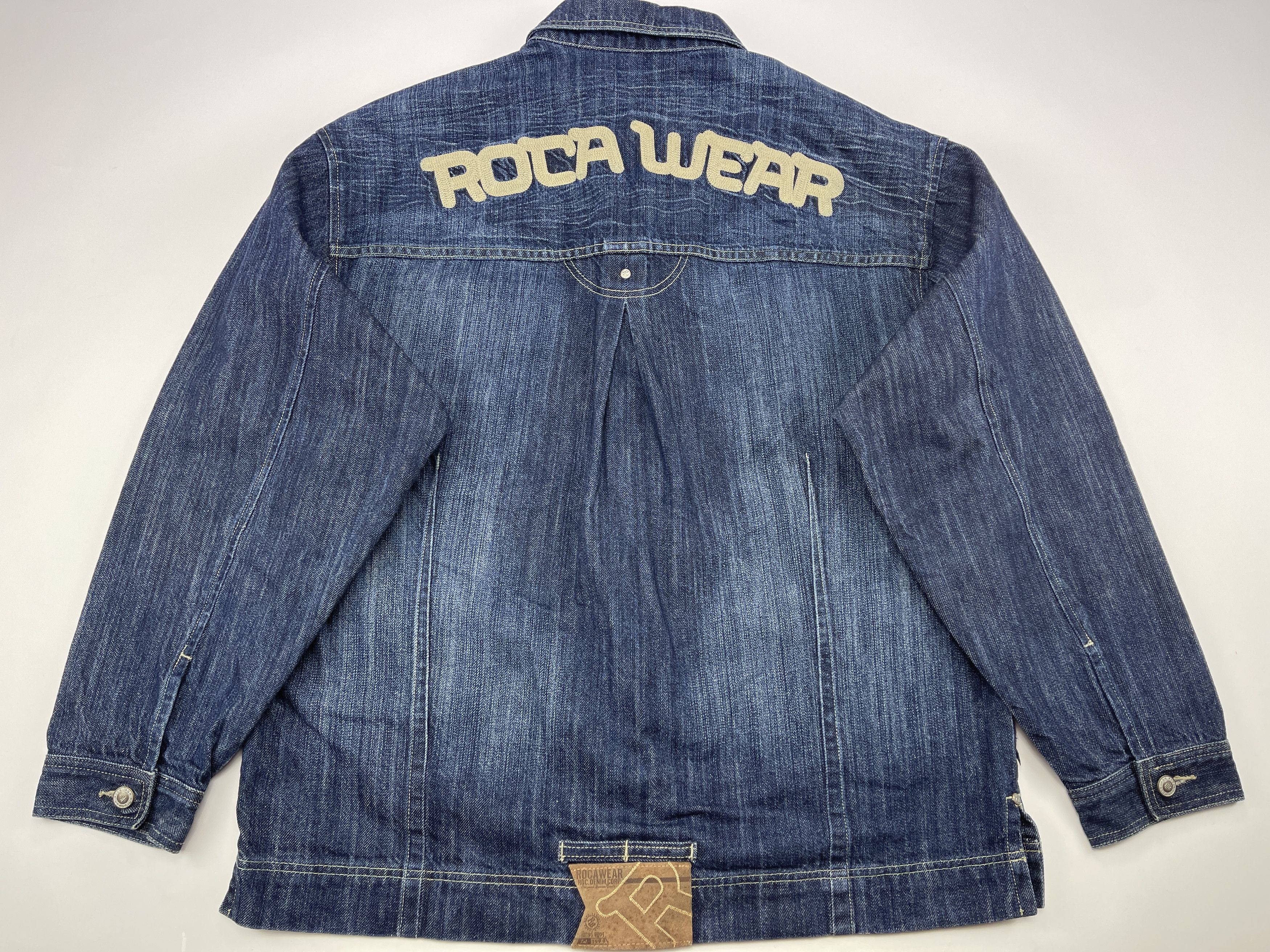 Rocawear Rocawear jacket, blue, vintage Roca Wear denim jacket, 90s L Size US L / EU 52-54 / 3 - 1 Thumbnail