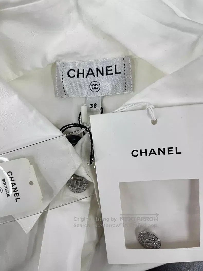 Chanel Chanel White lacing shirt Size XS / US 0-2 / IT 36-38 - 3 Thumbnail