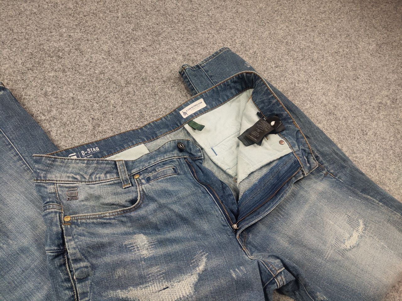 G-Star G Star raw d'staq 3d Slim Restored denim jeans Vintage Stule Size US 33 - 13 Thumbnail