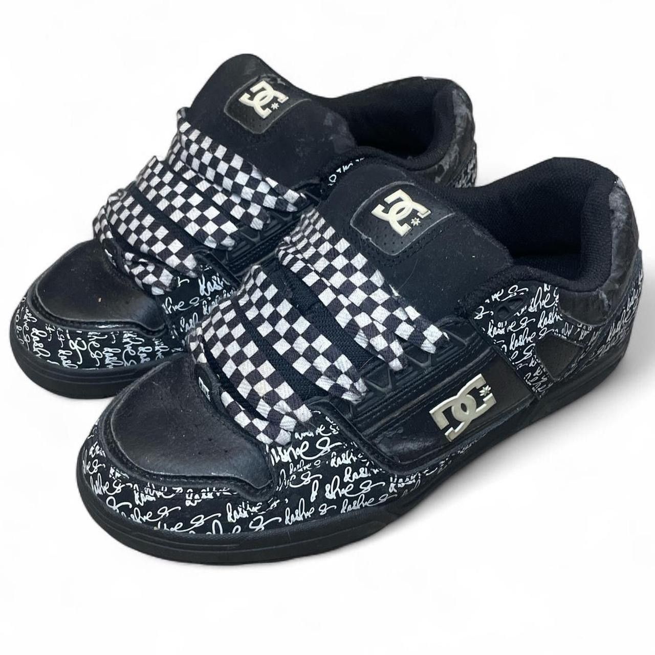 DC DC Shoes Chunky Y2K Checkered Graffiti Skate Shoes Size 9.5 Size US 9.5 / EU 42-43 - 1 Thumbnail