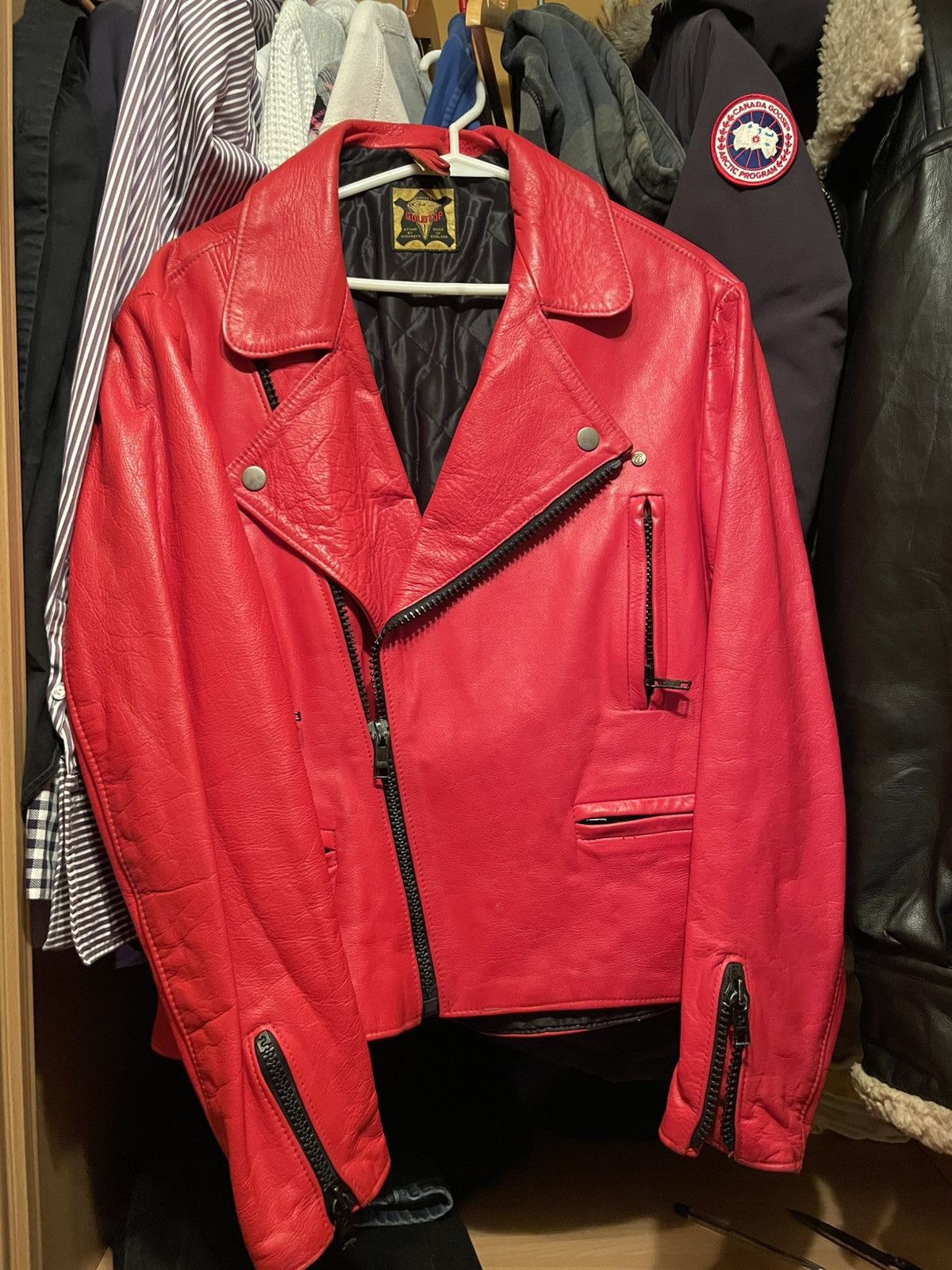 Vintage Goldtop vintage red leather jacket Size M / US 6-8 / IT 42-44 - 1 Thumbnail