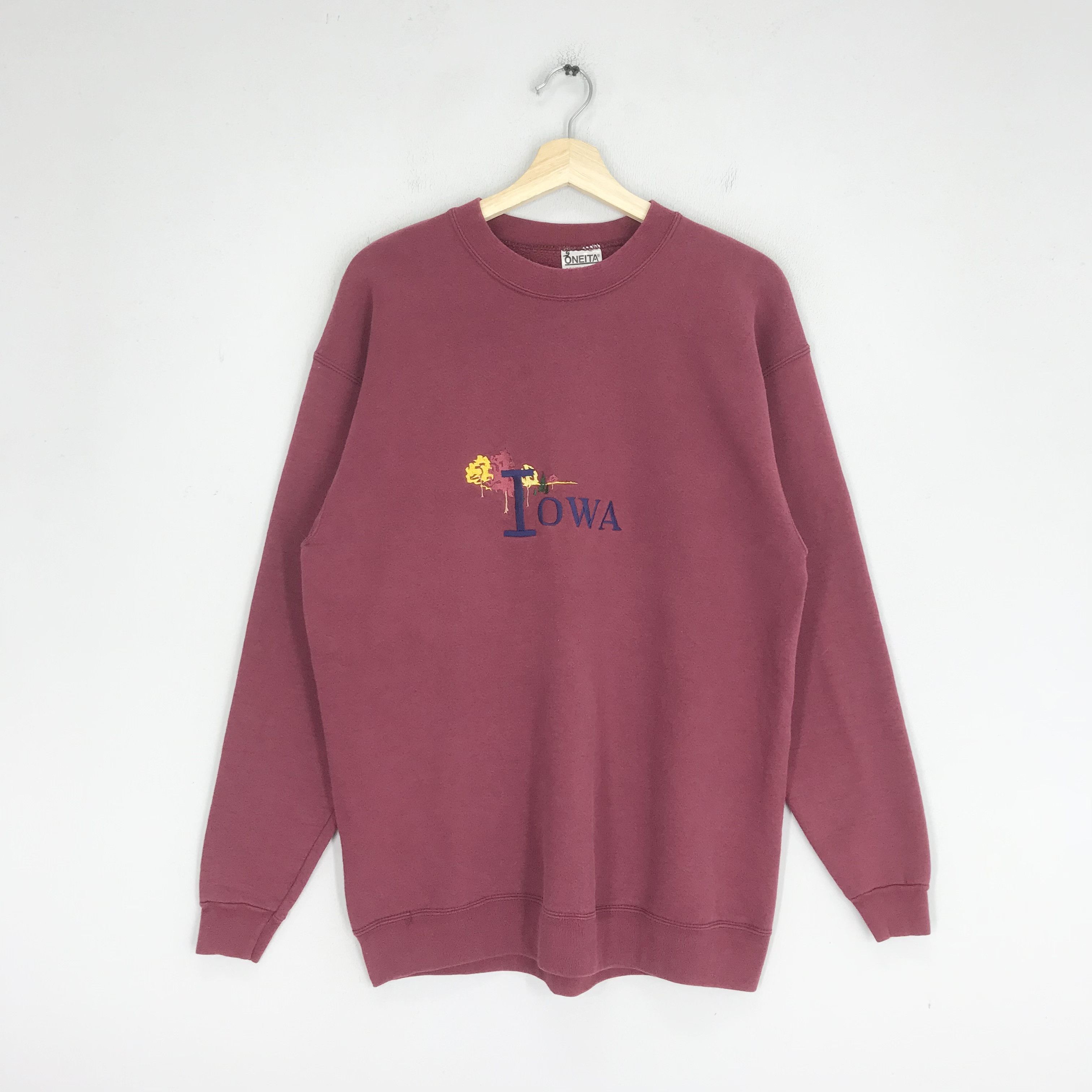 LOWA Vintage 90s Iowa Sweatshirt - 186 Size US M / EU 48-50 / 2 - 1 Thumbnail