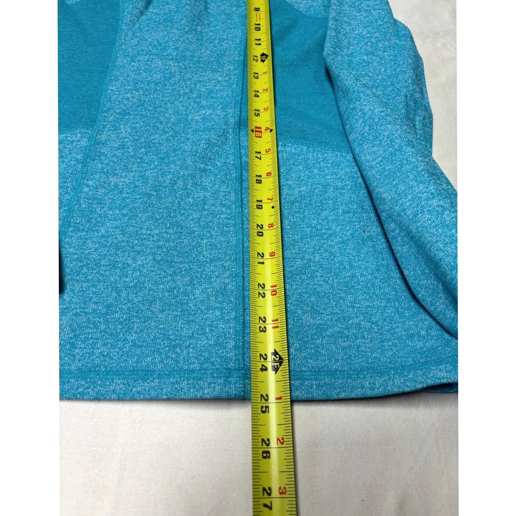 Athleta Athleta Pullover Top XS Teal Heathered Quarter Zip Athletic Size XS / US 0-2 / IT 36-38 - 5 Thumbnail