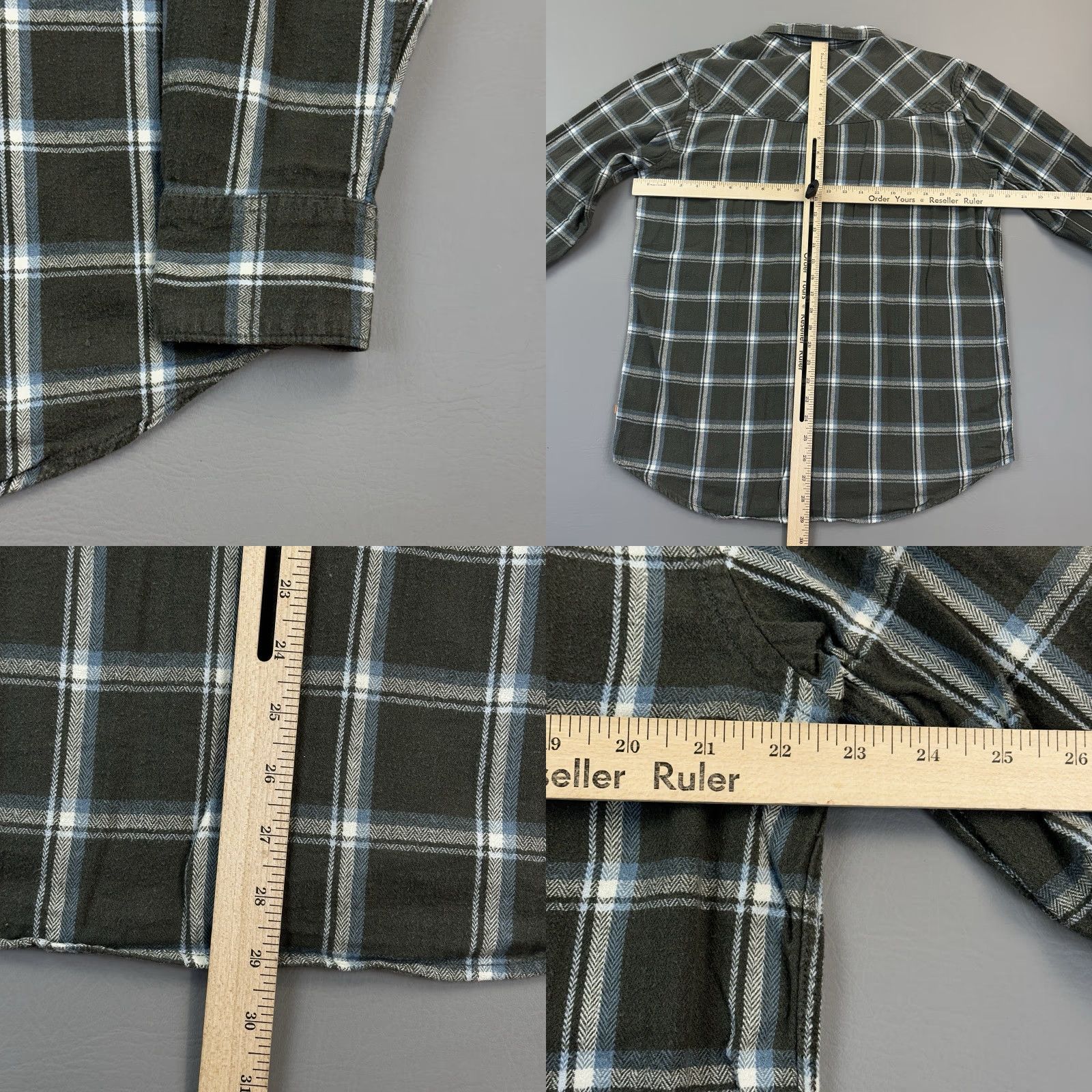 Quiksilver Quiksilver Shirt Mens Large Green Plaid Flannel Long Sleeve Button Up Casual Size US L / EU 52-54 / 3 - 9 Thumbnail