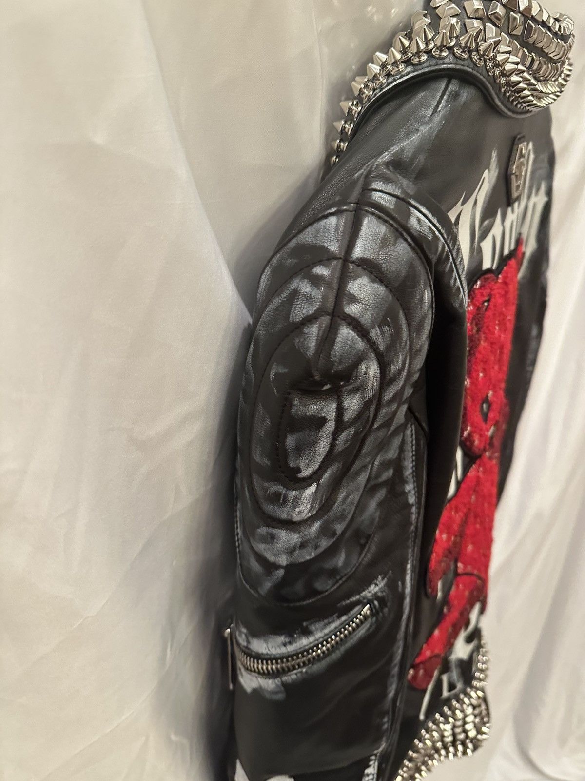 Philipp Plein Phillipp Plein Teddy Bear Leather Jacket Size US XL / EU 56 / 4 - 17 Thumbnail