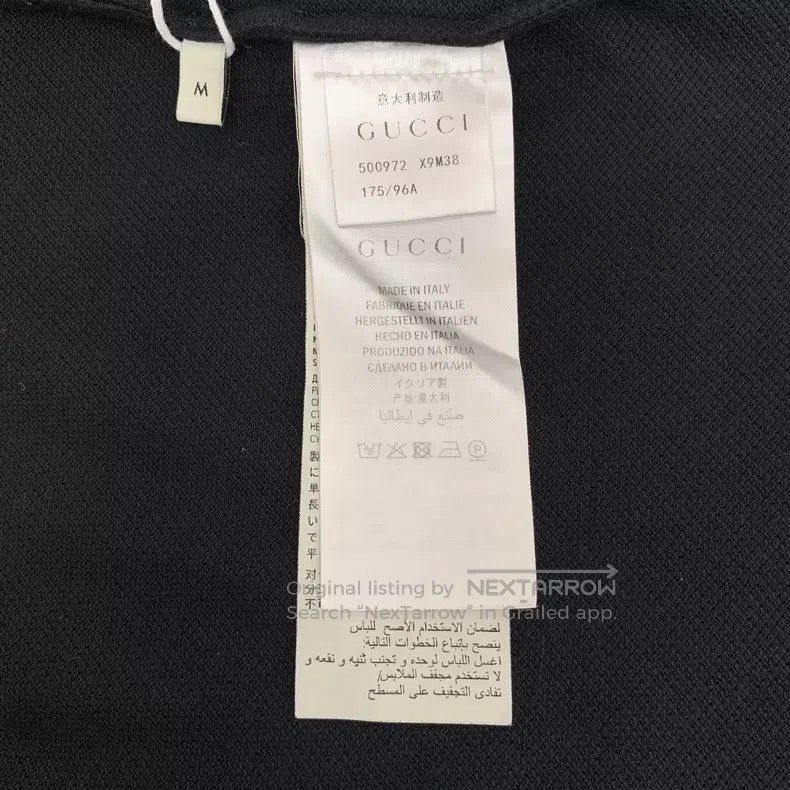 Gucci Gucci Black side stripe logo letter cotton lapel single-br Size US M / EU 48-50 / 2 - 6 Thumbnail