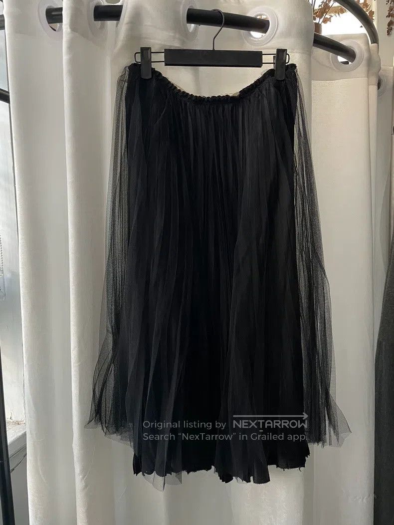 Comme des Garcons Comme Des Garcons size M Main Line Black Tulle Layered Ski Size 23" - 2 Thumbnail