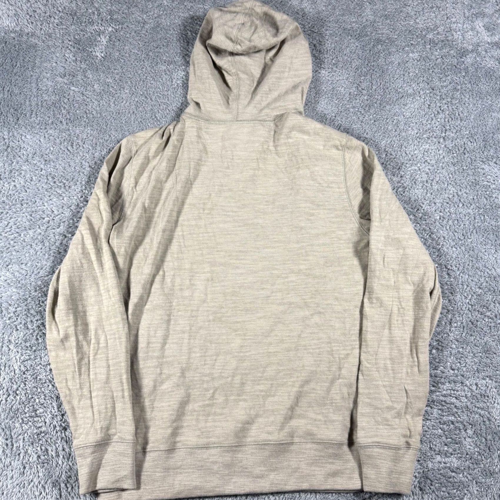 Faherty Faherty Hoodie Mens Medium Tan Organic Cotton Knit Pullover Size US M / EU 48-50 / 2 - 3 Thumbnail