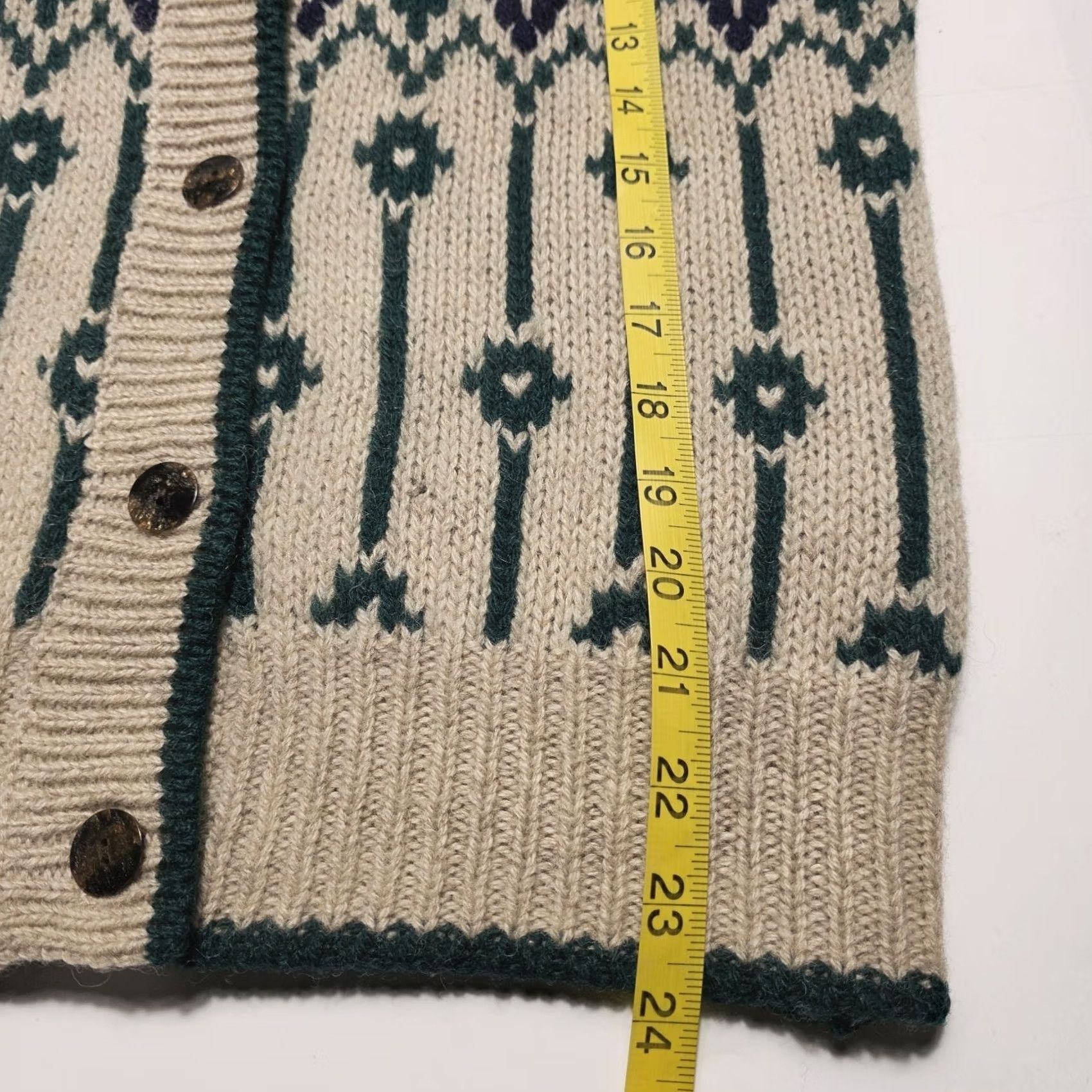 Vintage VINTAGE Herman Geist Women's Cardigan Sweater Small Hand Embroidered 100% Wool Size S / US 4 / IT 40 - 6 Thumbnail