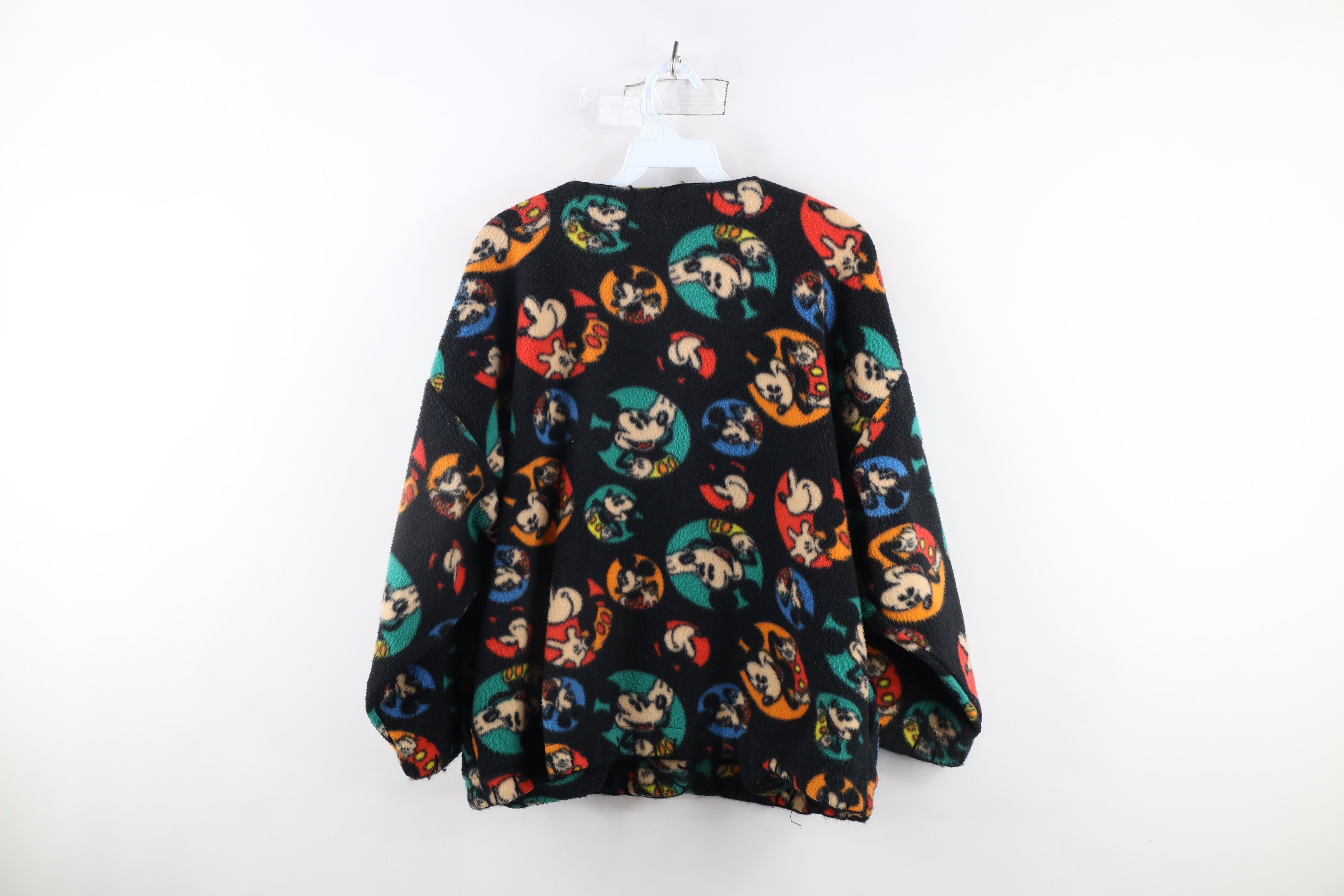 Disney × Vintage Vintage 90s Disney Mickey Mouse All Over Print Fleece Size M / US 6-8 / IT 42-44 - 9 Thumbnail