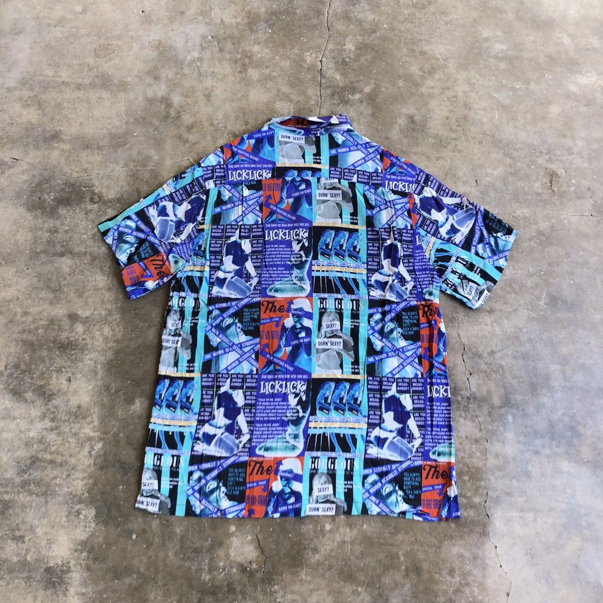 Hysteric Glamour 2000s Azul by Moussy Sexy Girl Aop HG Style Shirt Rayon Size US M / EU 48-50 / 2 - 7 Thumbnail
