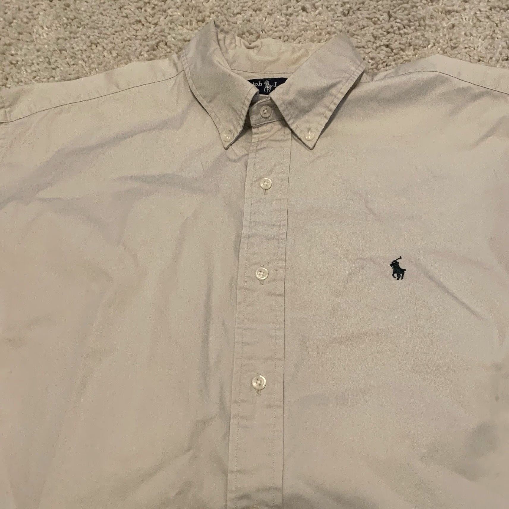 Ralph Lauren Ralph Lauren Shirt Mens XL Blake Long Sleeve Button-Up Beige 100% Cotton Twill Classic N/A Size US XL / EU 56 / 4 - 3 Thumbnail