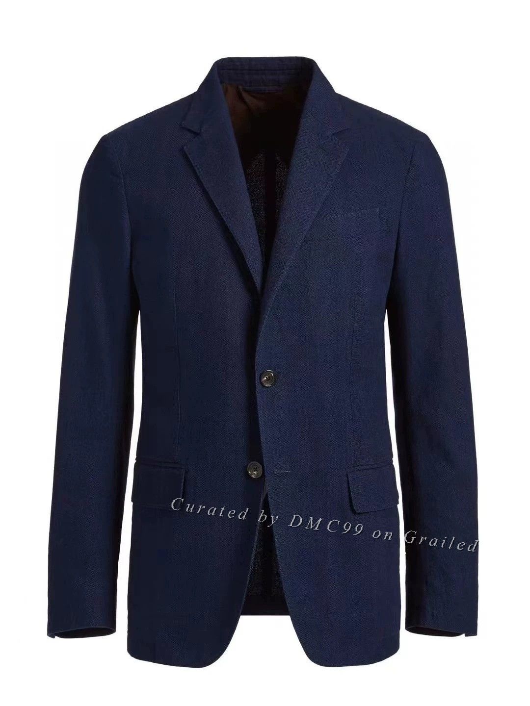Ermenegildo Zegna Emenegildo Zegna Dark Navy Blazer Size US L / EU 52-54 / 3 - 1 Thumbnail